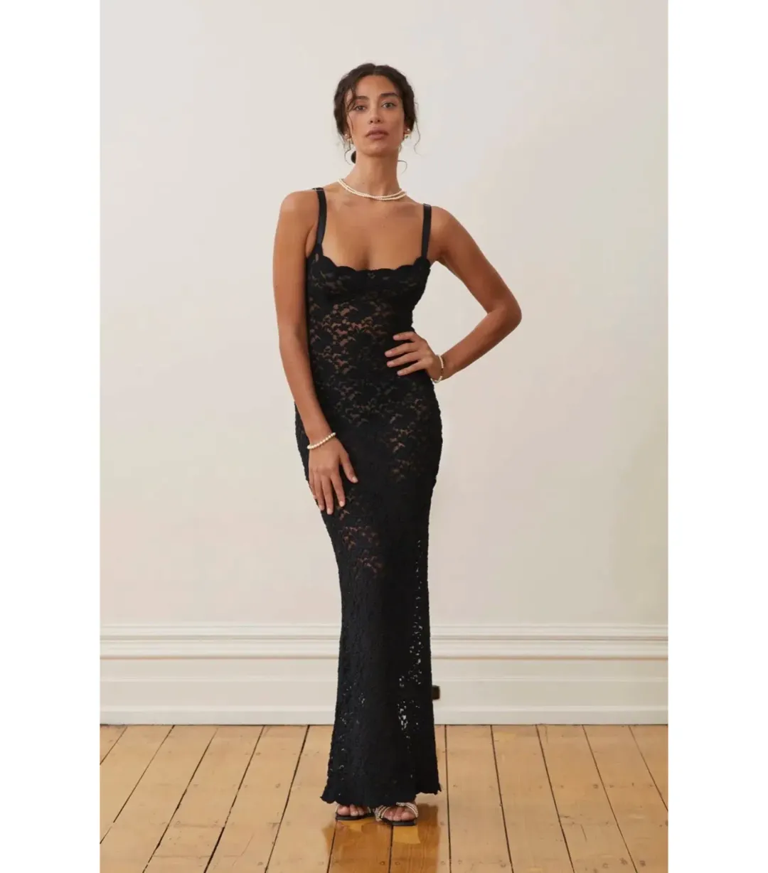 Arcinaori Margot Maxi Dress Black Size Small / AU 8  for rent on The Volte - main image
