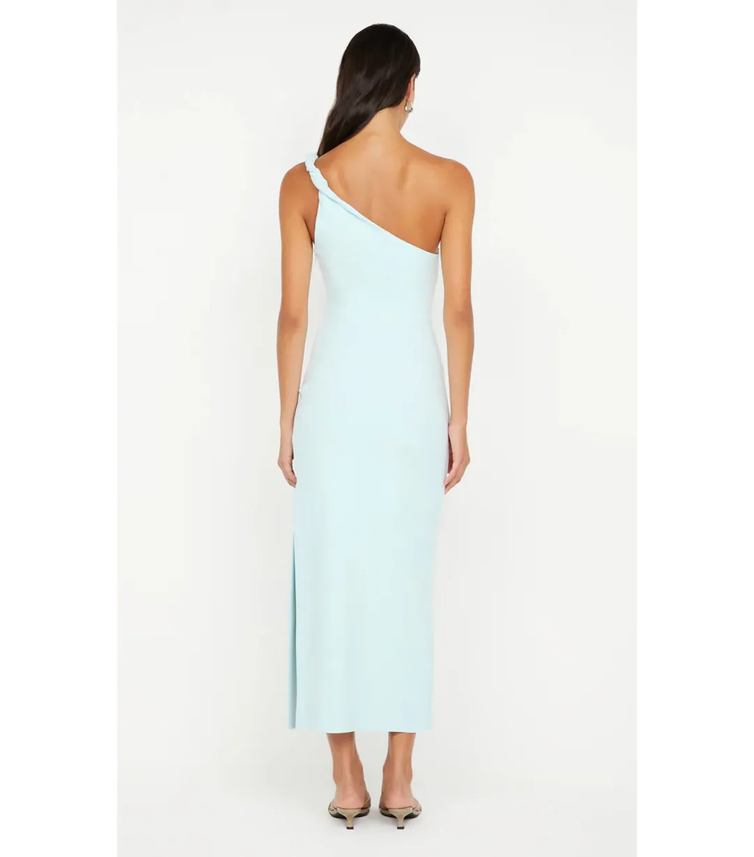 Bec & Bridge Ariven Asym Midi Dress Arctic Blue Size AU 14 for rent on The Volte - main image