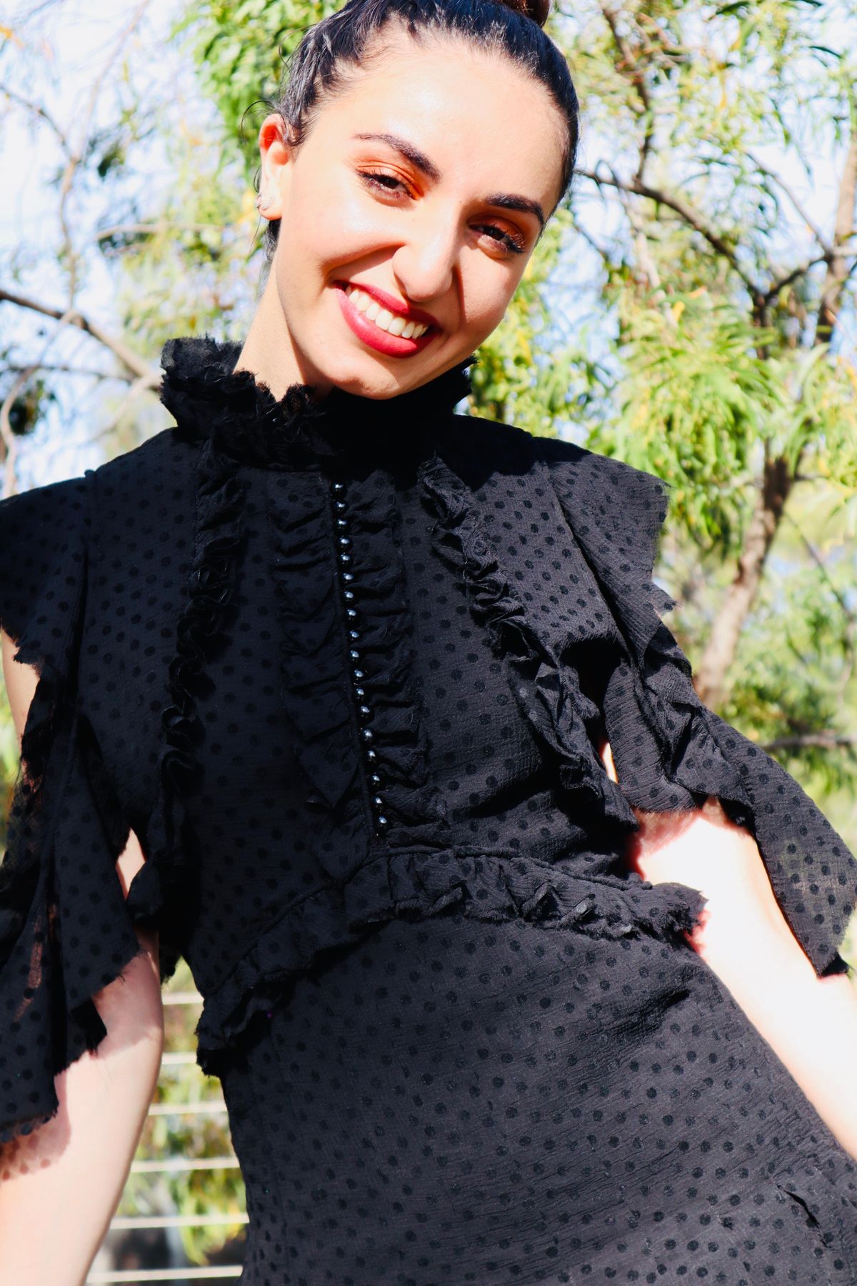 Mossman She Spotted Me Dress Black Size 8 - Image 6