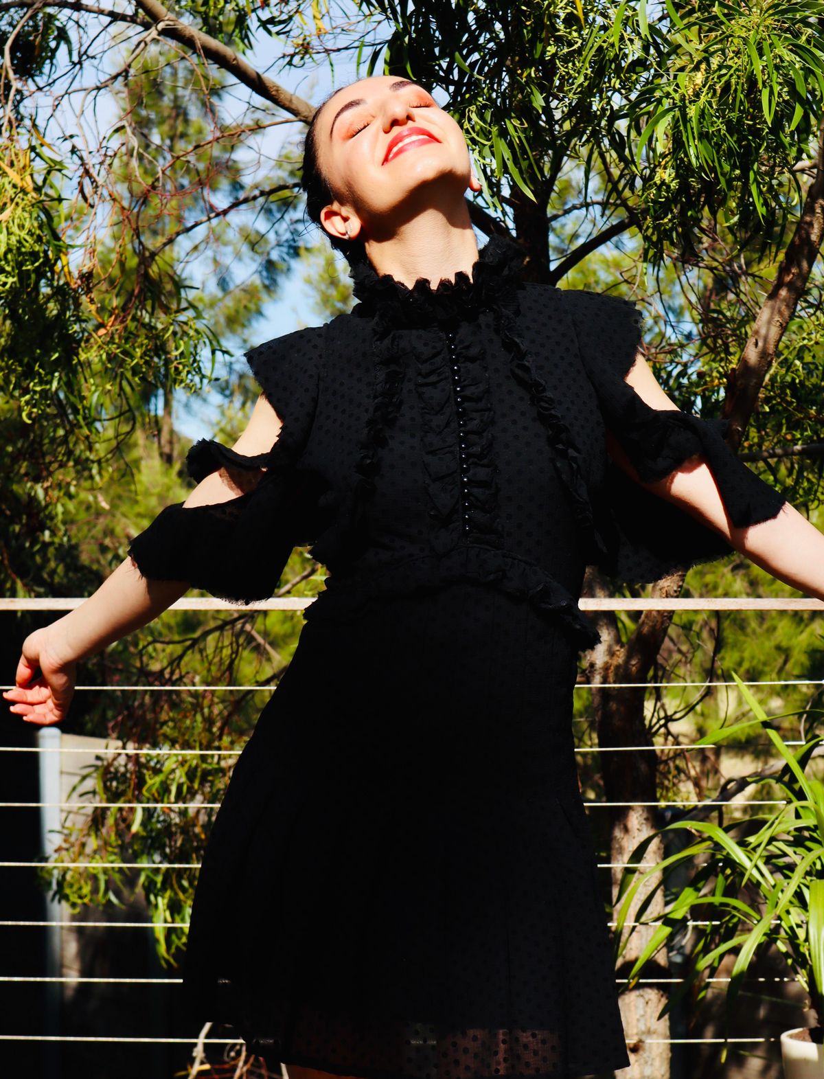 Mossman She Spotted Me Dress Black Size 8 - Image 3