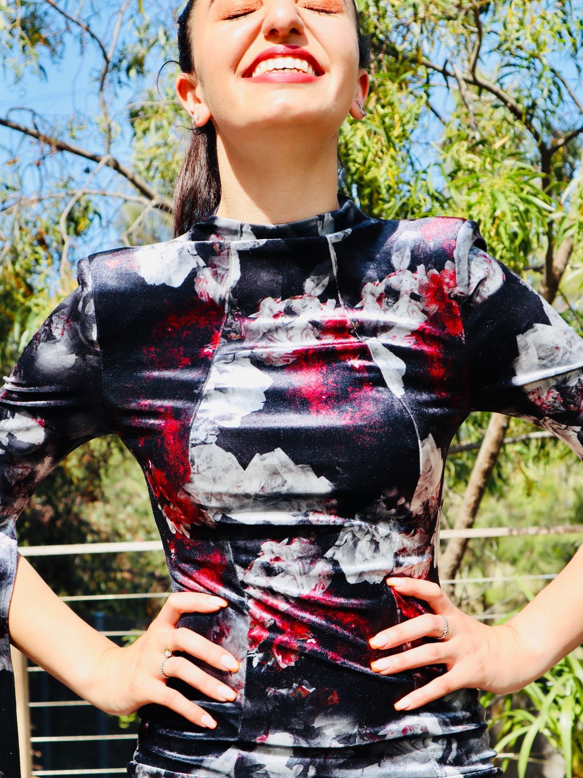 Mossman The Poison Arrow Mini Dress Floral Print Size 6 - Image 5