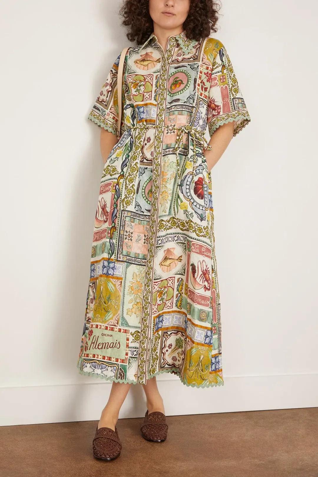 Alemais Tommasina Shirtdress Multi Size 12  for rent on The Volte - main image