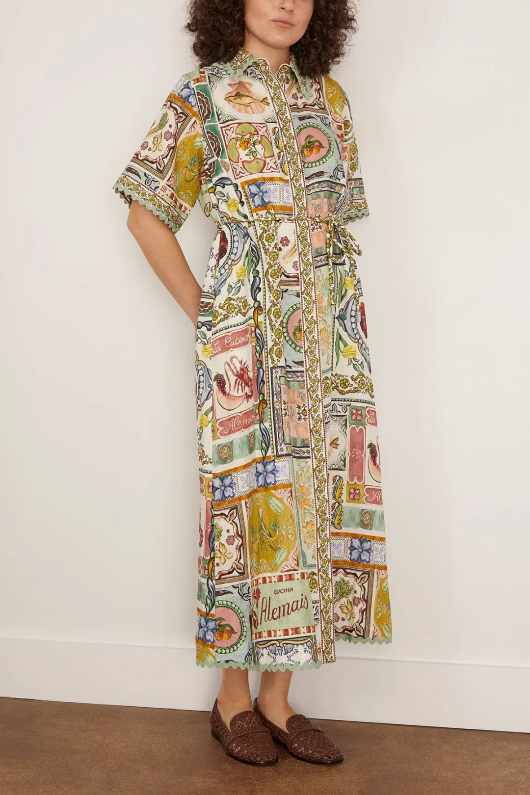 Alemais Tommasina Shirtdress Multi Size 12  for rent on The Volte - main image