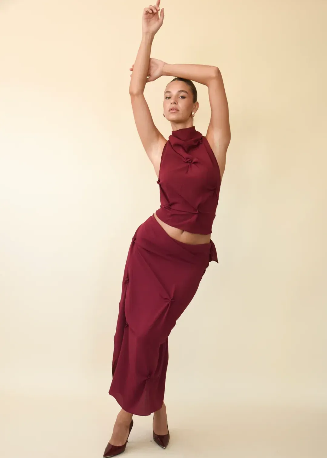 Koster Kulure Marbella Set Wine Size S/Au 8  for rent on The Volte - main image