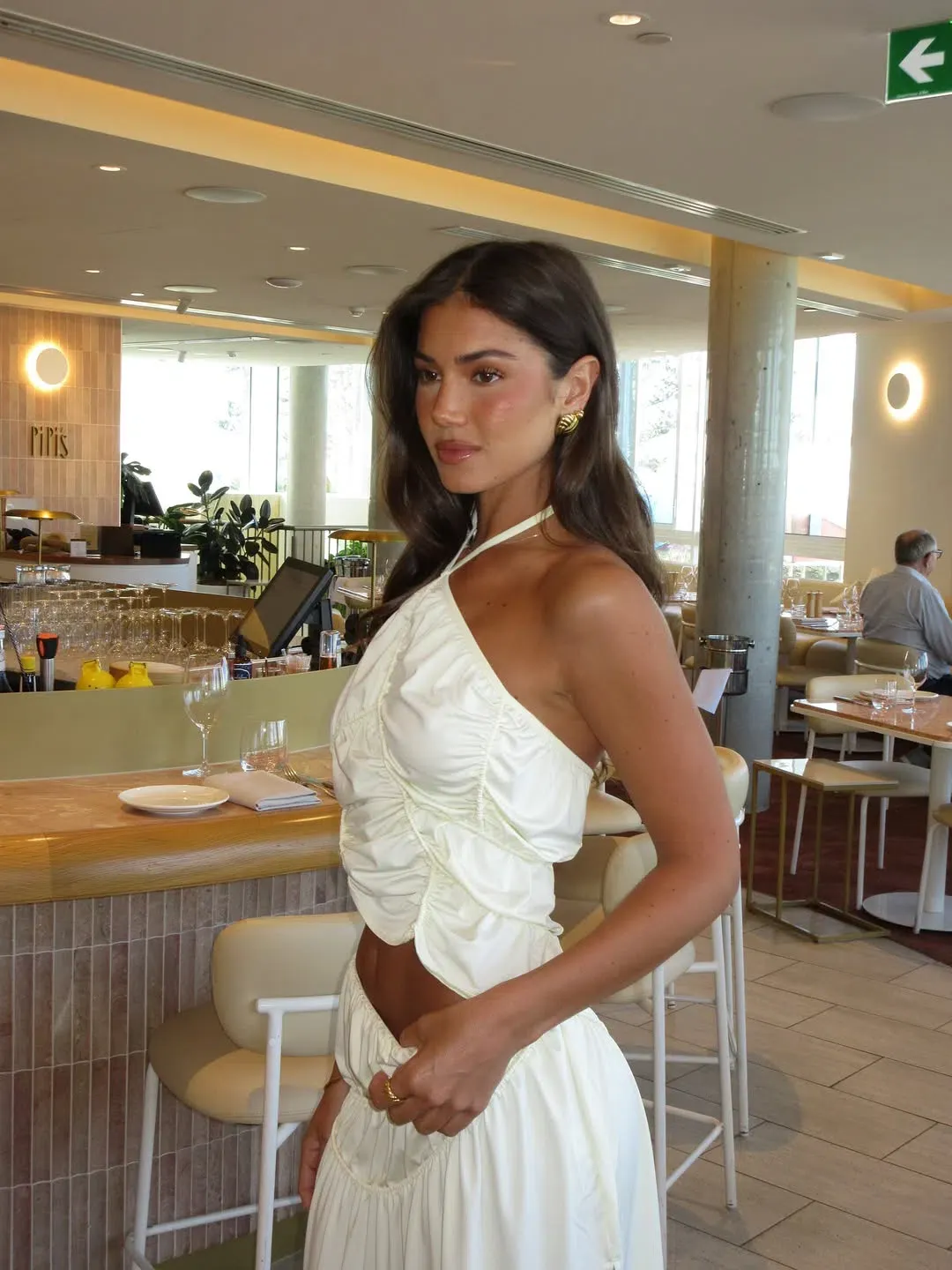 Koster Kulture Fleur Top & Skirt Set White Size XS/Au 6  for rent on The Volte - main image