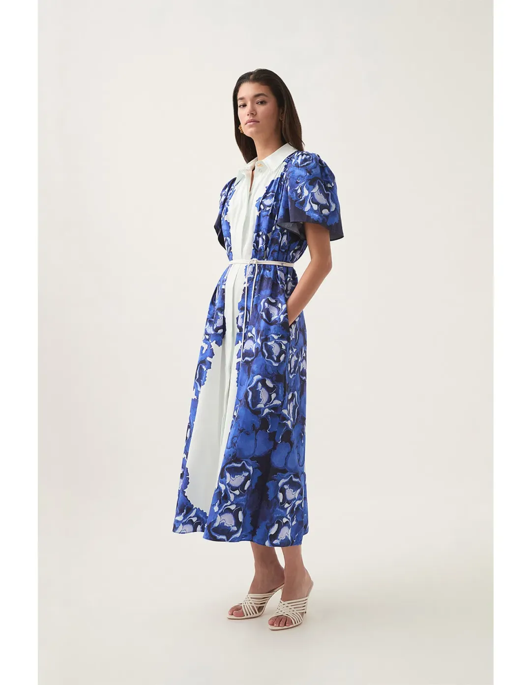 Aje Fernanda Midi Dress Multi Size 8  for rent on The Volte - main image