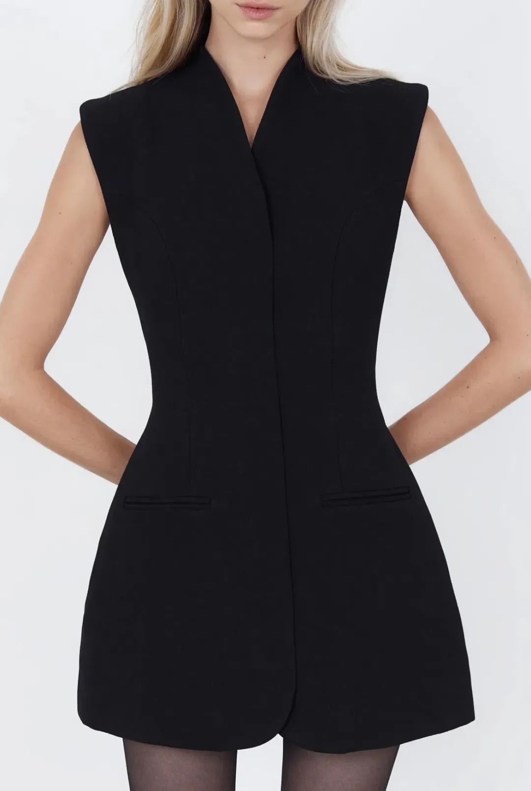 Capsule Wardrobe Cross Mini Dress Size 12 for rent on The Volte - main image