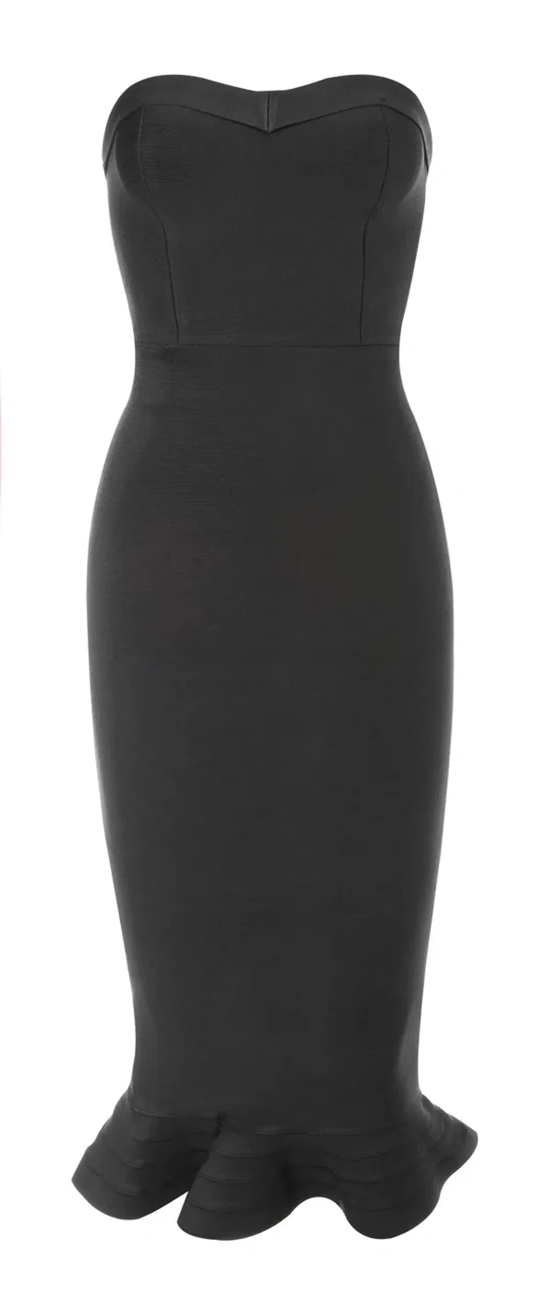 House of CB Fabrizia Midi Dress Black Size 6 for rent on The Volte - main image