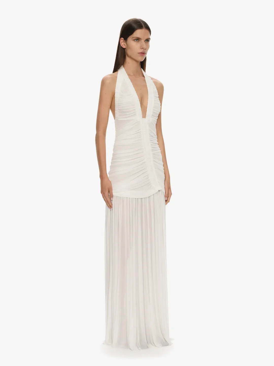 Christopher Esber Orion Gown White Size 8 for rent on The Volte - main image