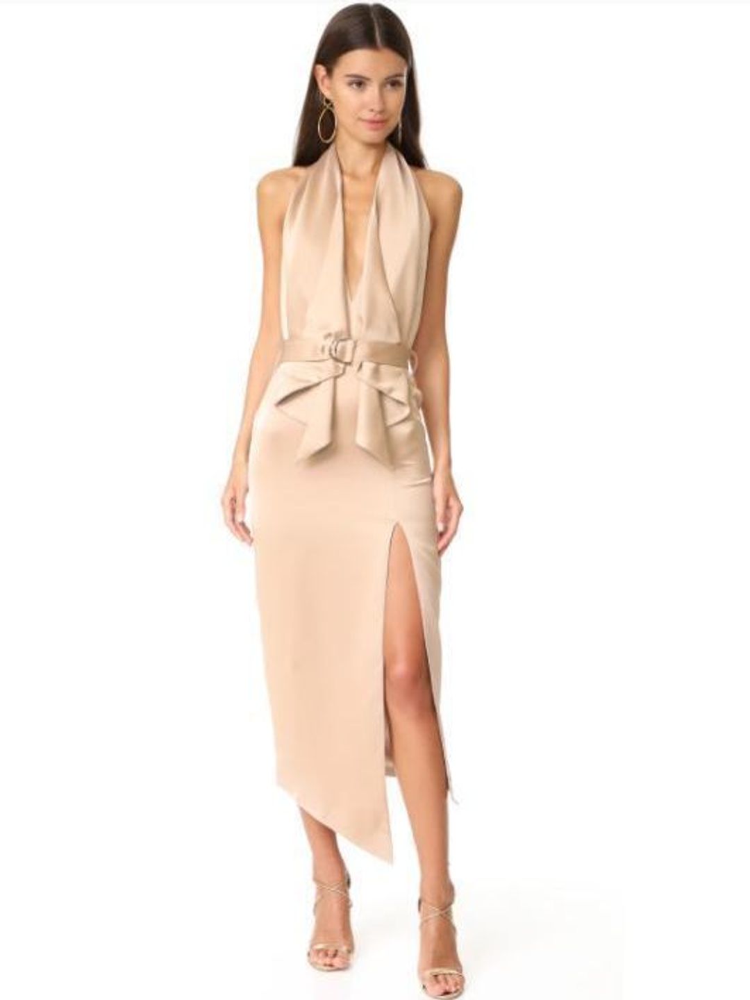 MISHA Carrie Dress Gold Size 8/S for rent on The Volte - main image