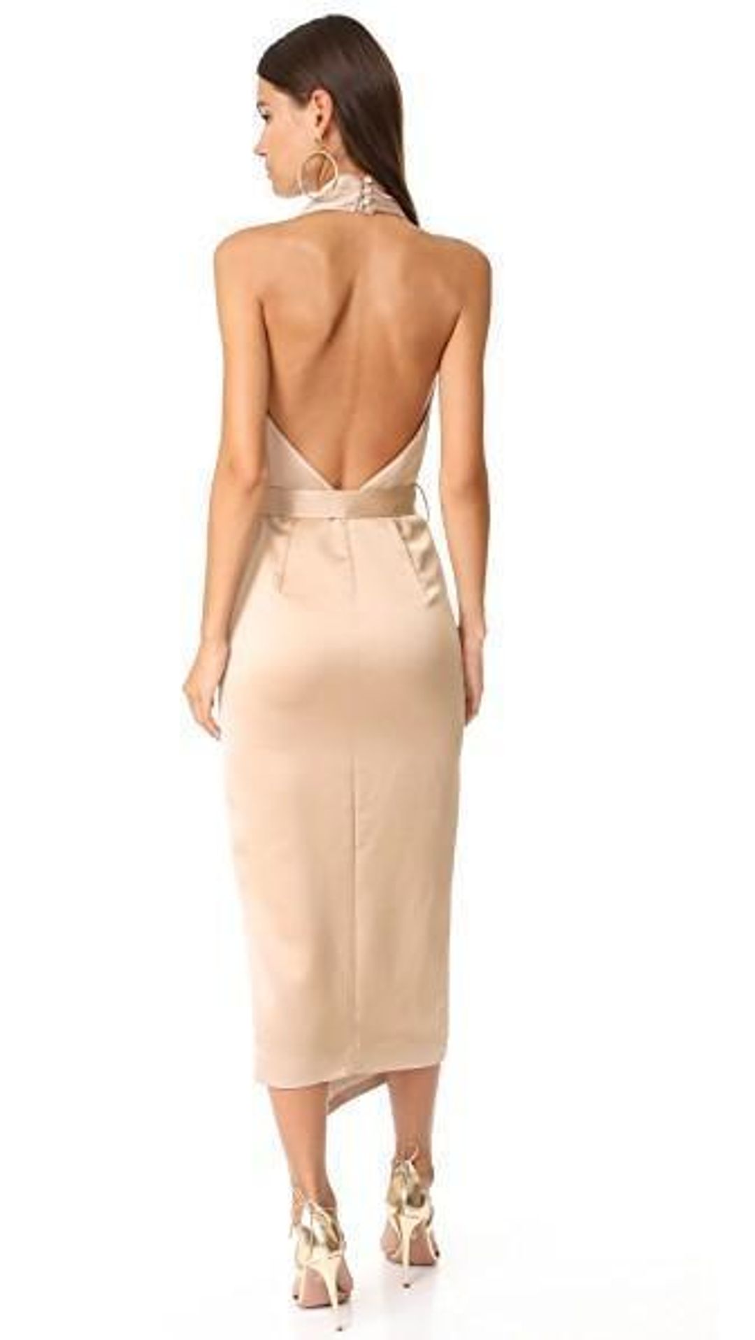 MISHA Carrie Dress Gold Size 8/S for rent on The Volte - main image