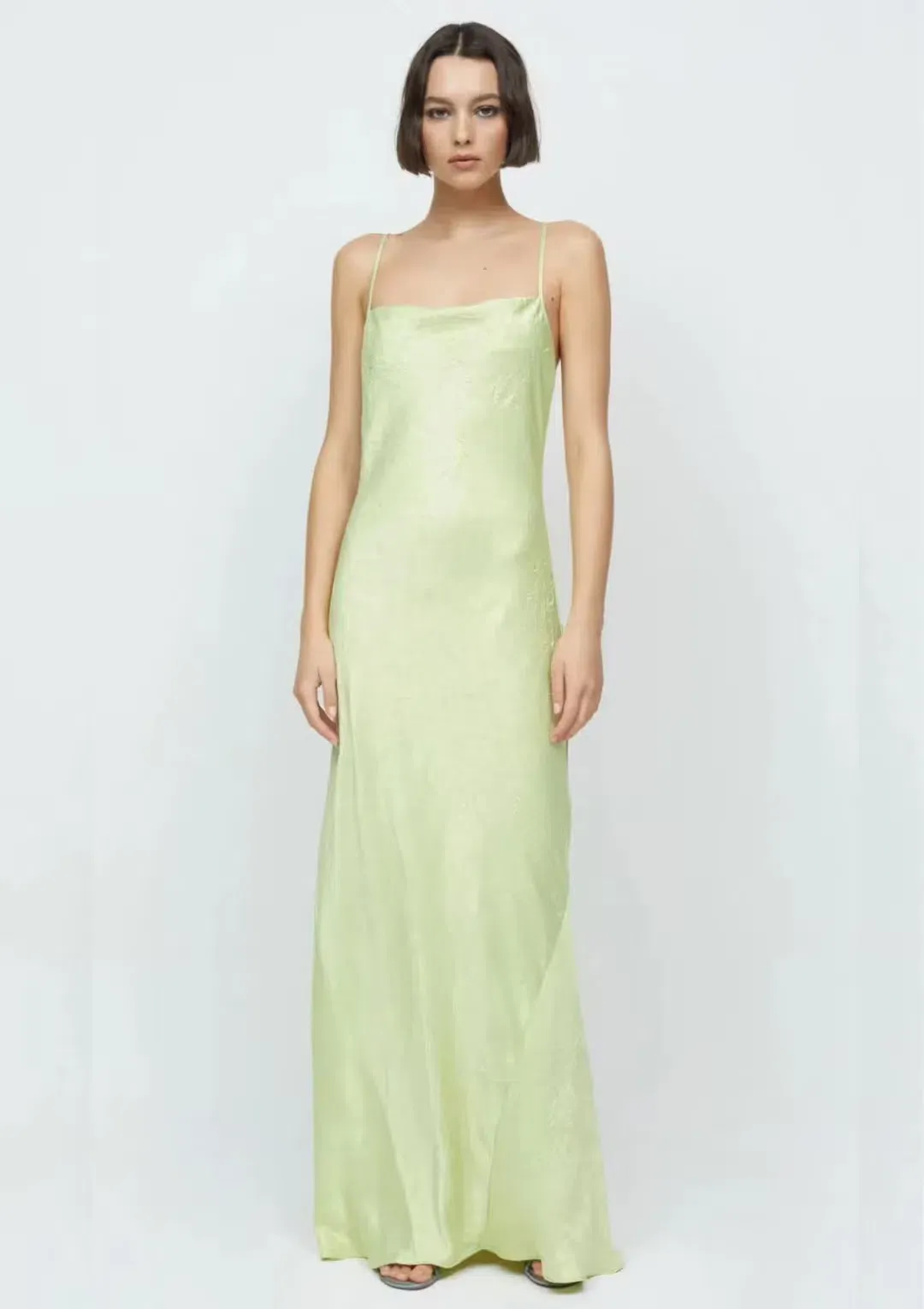 Bec & Bridge Lani Maxi Dress Lime Green Size 6 for rent on The Volte - main image