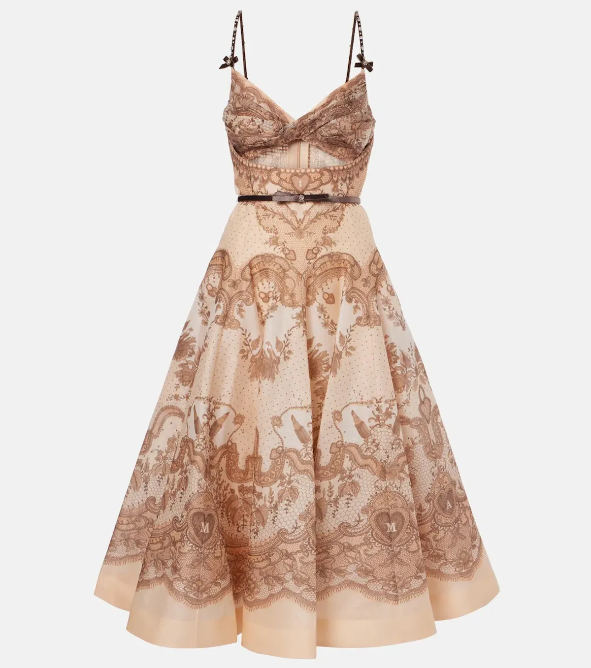 ZIMMERMANN CRUSH TWIST FRONT MIDI DRESS SIZE 8 - Image 4