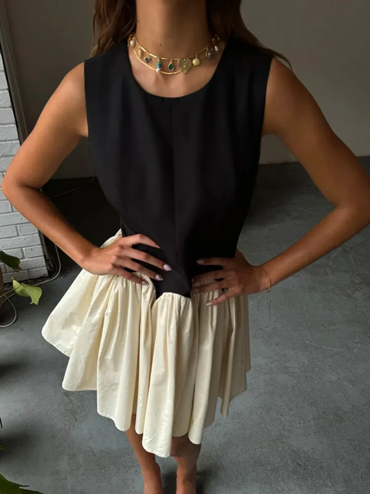 Never Fully Dressed Monika Mini Dress Cream And Black Size Uk6 - Image 4