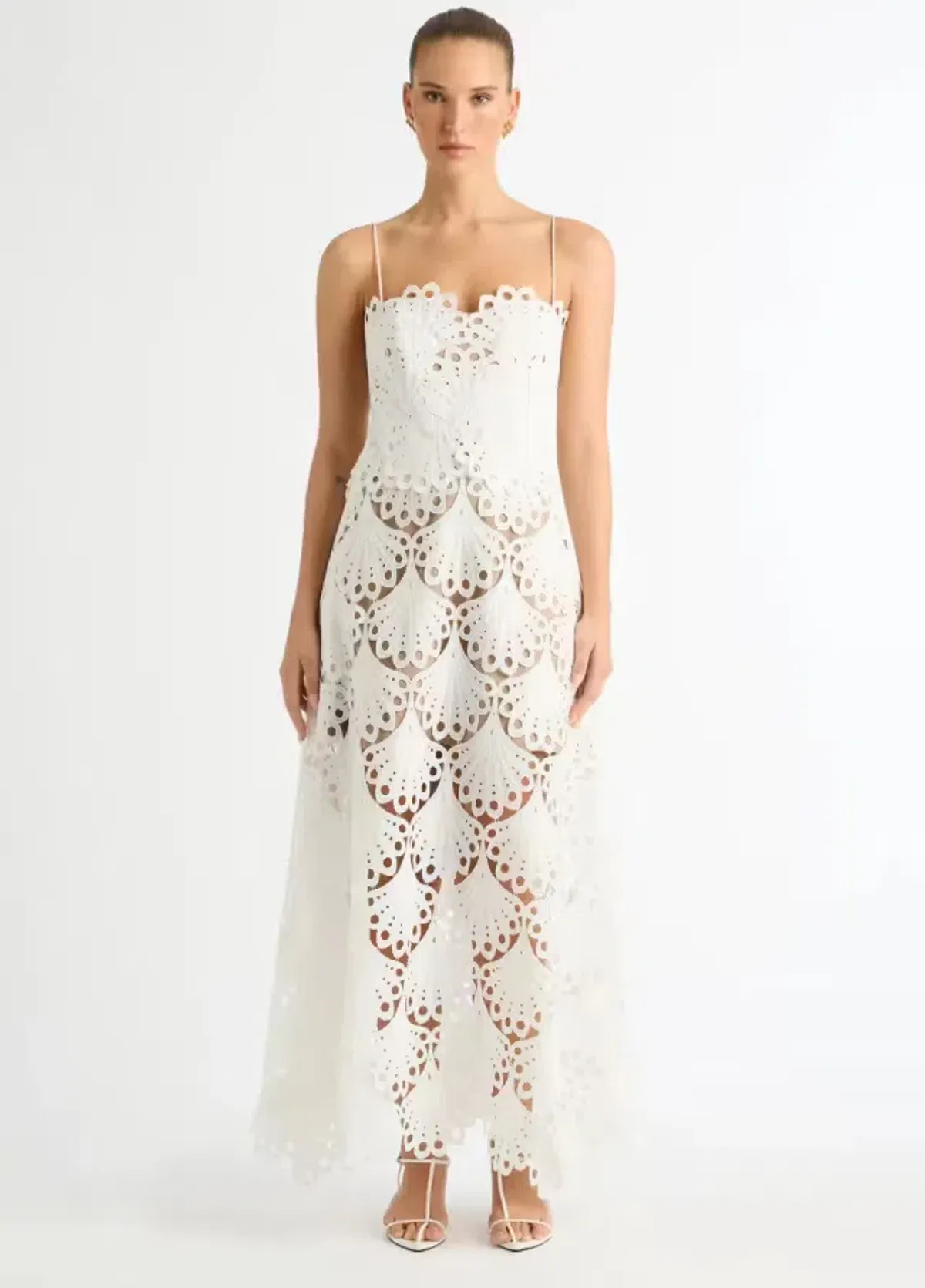 Sheike Ella Lace Maxi Dress White Size 8 / S - Image 1
