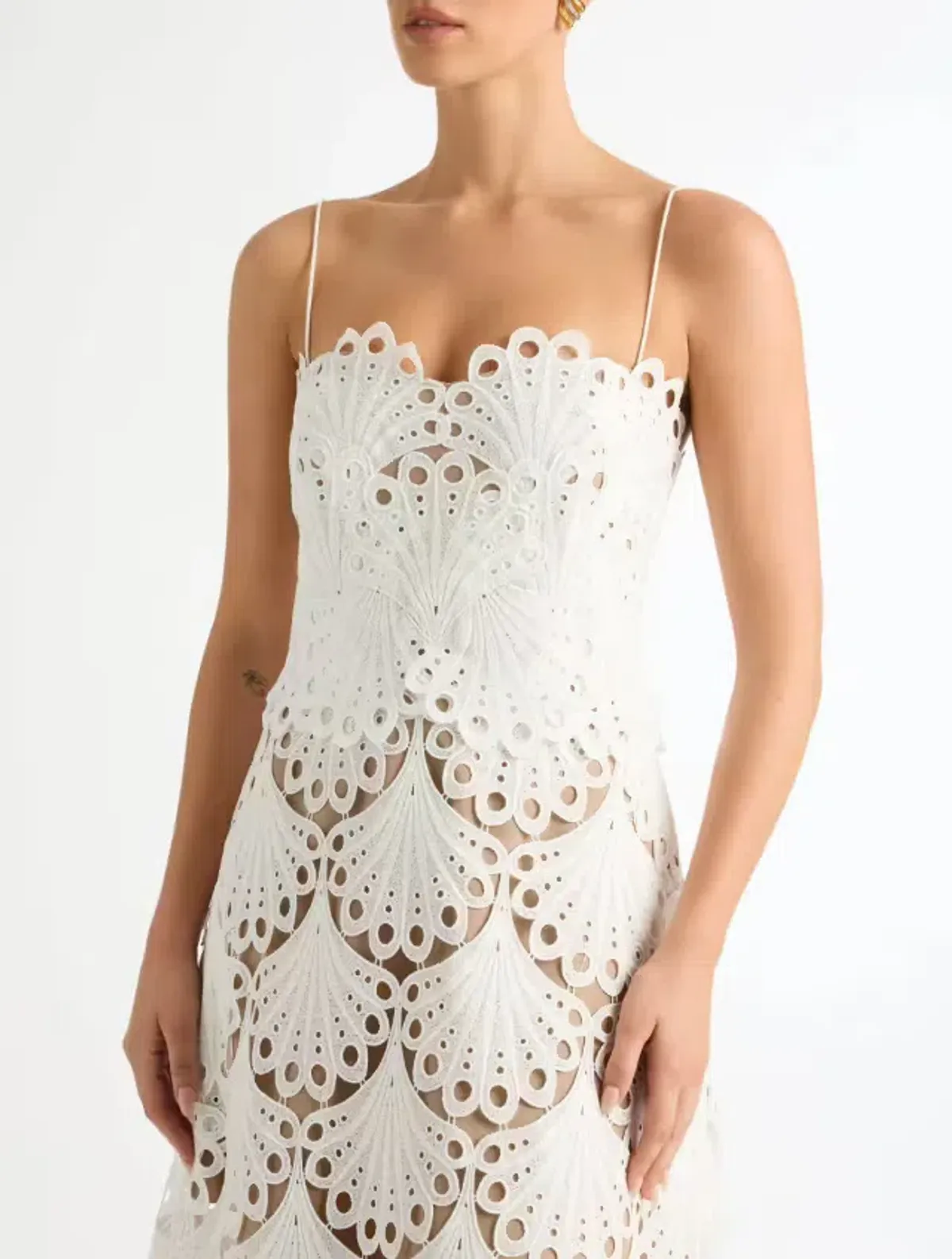 Sheike Ella Lace Maxi Dress White Size 8 / S - Image 3