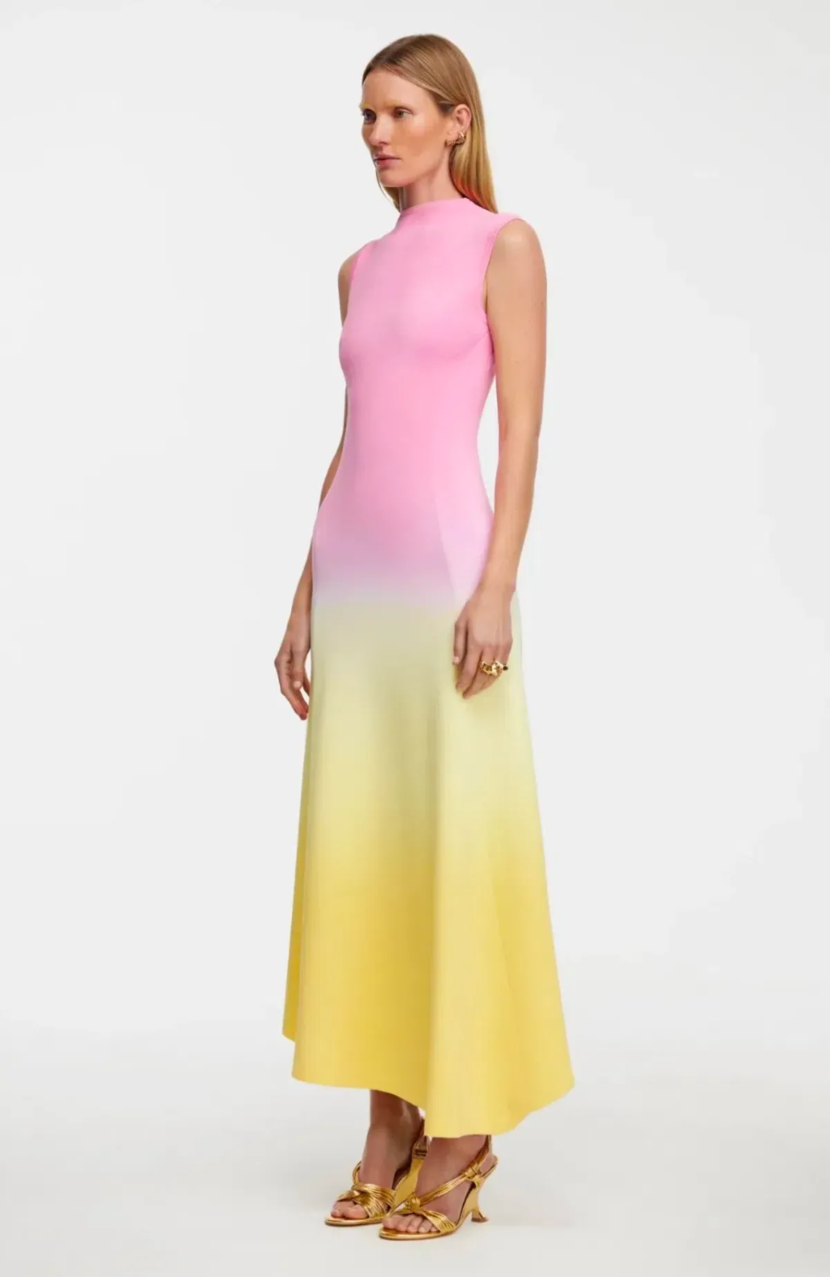 Acler Orkney Midi Dress Multi Size 8 - Image 3