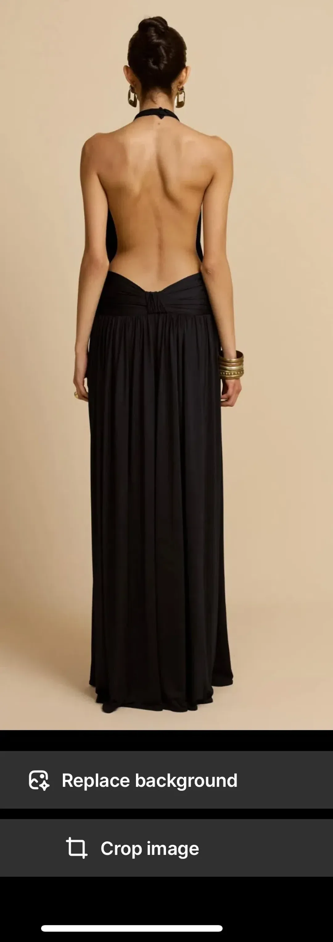 Arcina ori Santina black maxi size XS for rent on The Volte - main image