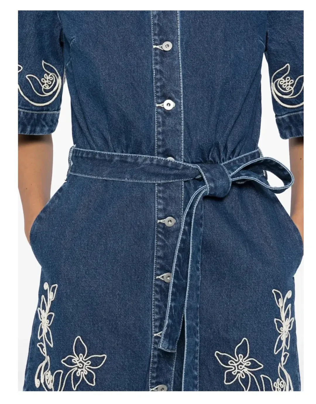 Alemais Carmen Mini Dress Blue Size AU 14 for rent on The Volte - main image