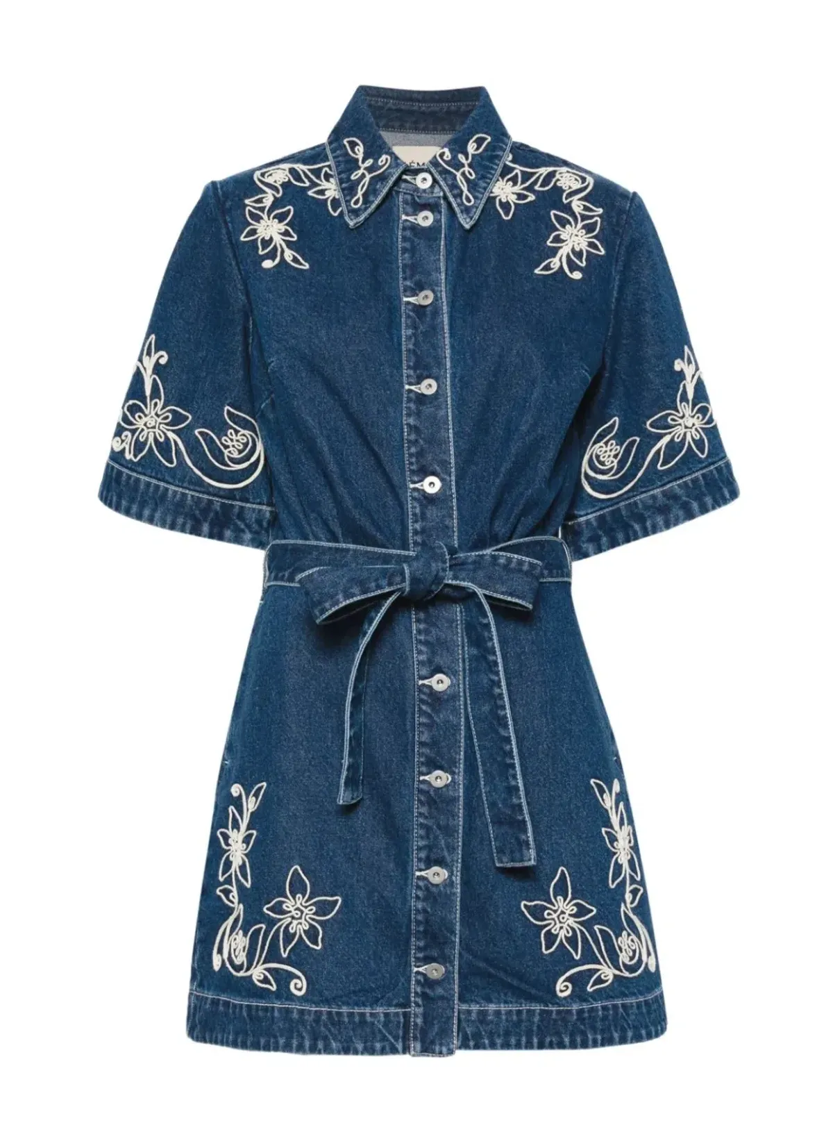 Alemais Carmen Mini Dress Blue Size AU 14 - Image 4