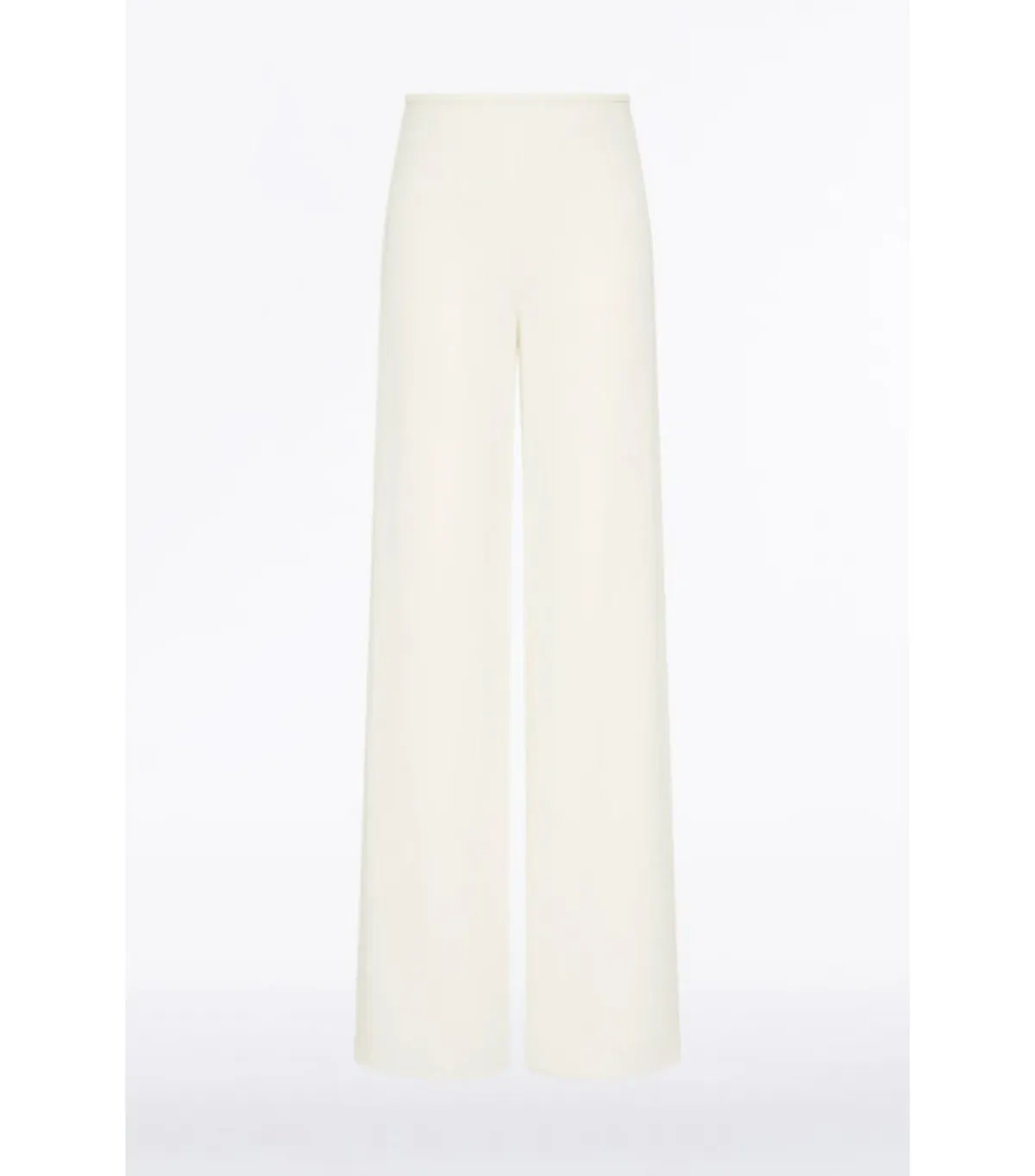 Carla Zampatti Crepe Long Line Jacket and Wide Waisted Pant Set Ivory Size AU 6 - Image 5