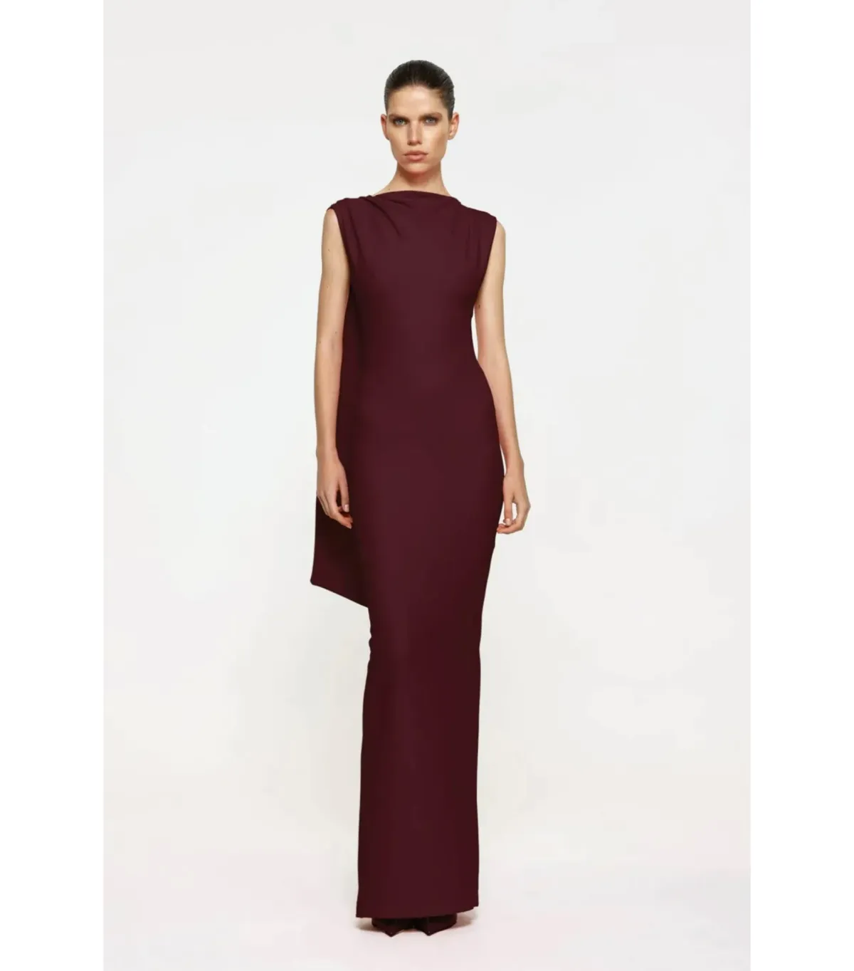 Effie Kats Audrey Maxi Gown in Wine Size AU 6 - Image 1