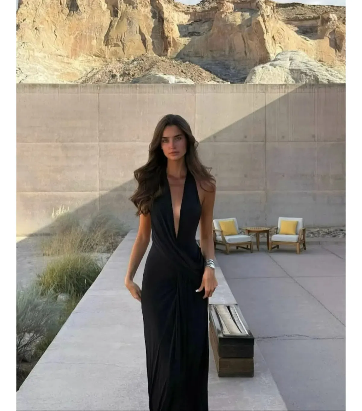 Natalie Rolt Winona Maxi Gown in Black Size 1 / AU 8  - Image 3