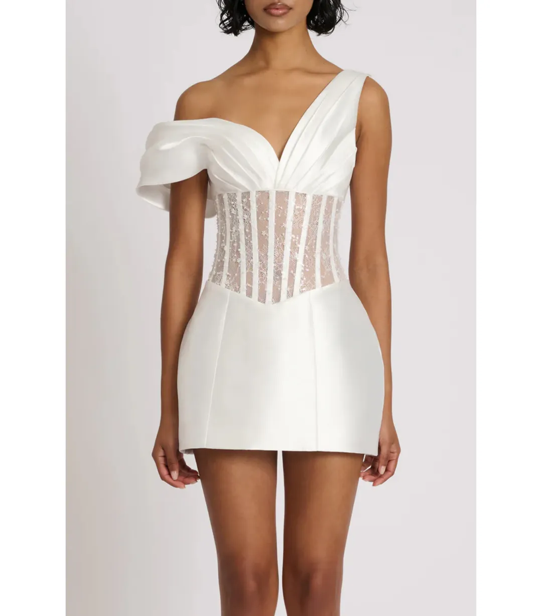 Eliya The Label Romeo Mini Dress White Size AU 10 for rent on The Volte - main image