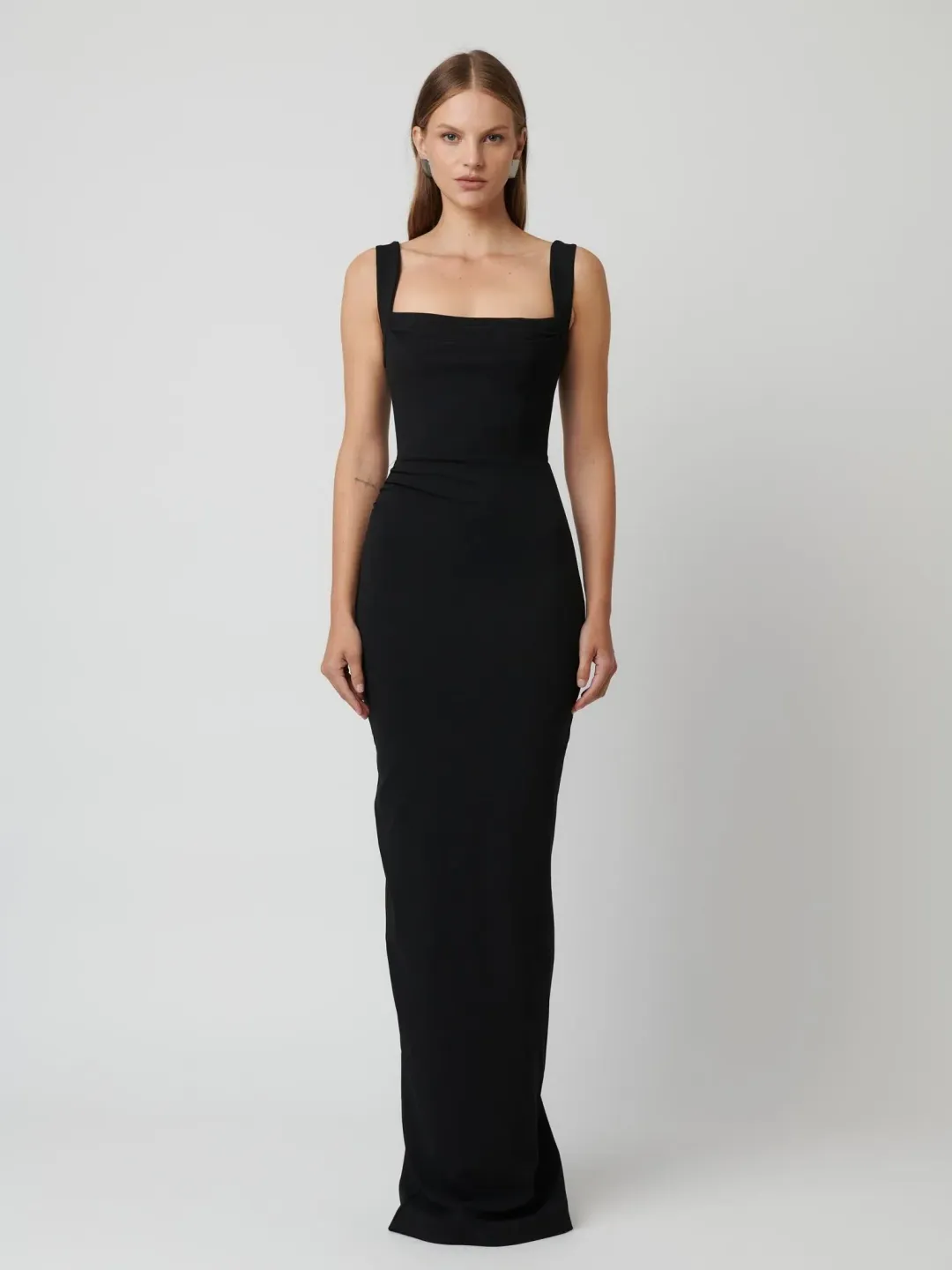 Effie Kats Marbella Maxi Gown Black Size AU 12  for rent on The Volte - main image