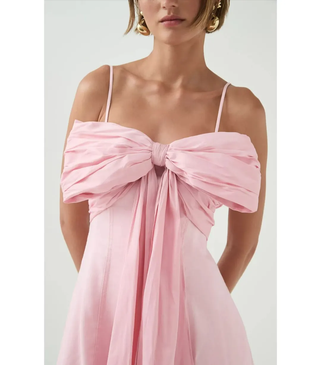 Aje Scarlett Midi Dress Cherry Blossom Size AU 10 for rent on The Volte - main image