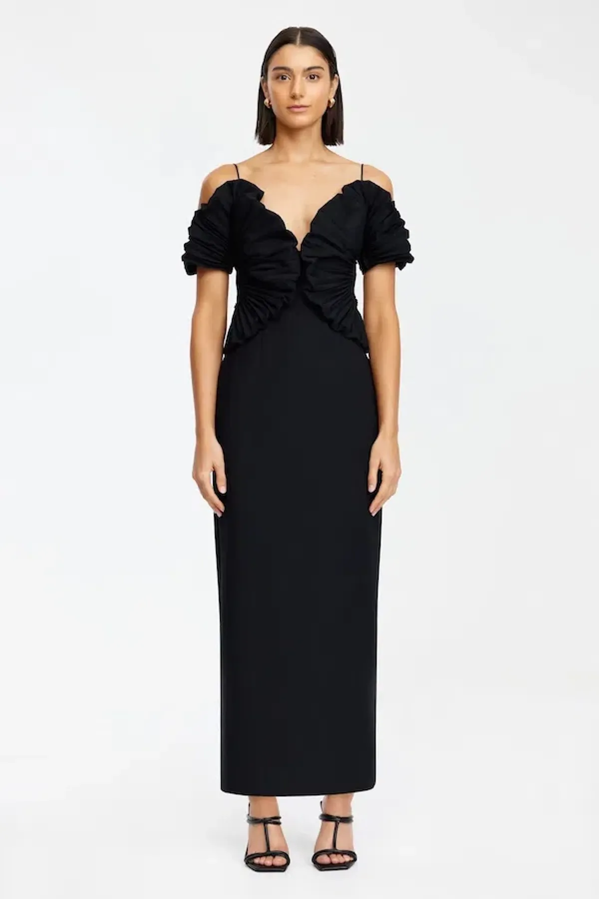 Acler Darnhill Midi Dress Black Size 12  - Image 1