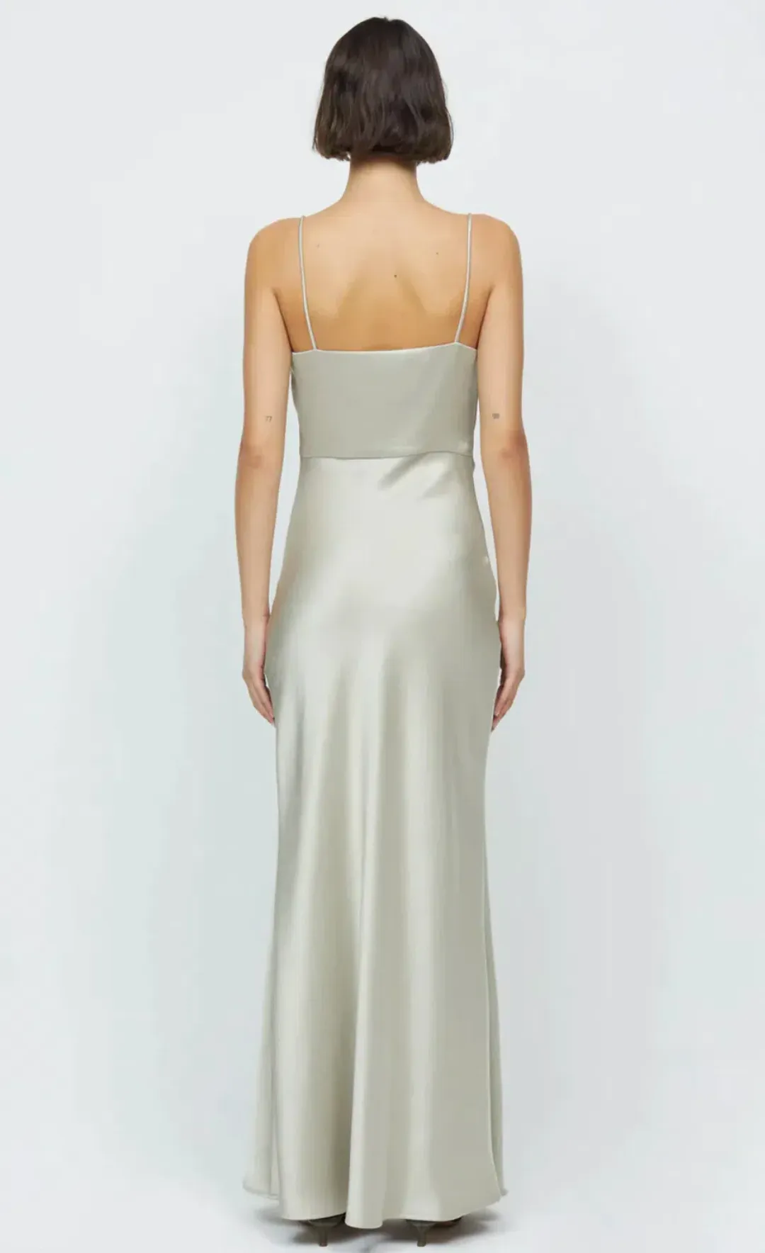  Bec + Bridge Nadia Maxi Ecru Gown Silver Size  8  for rent on The Volte - main image