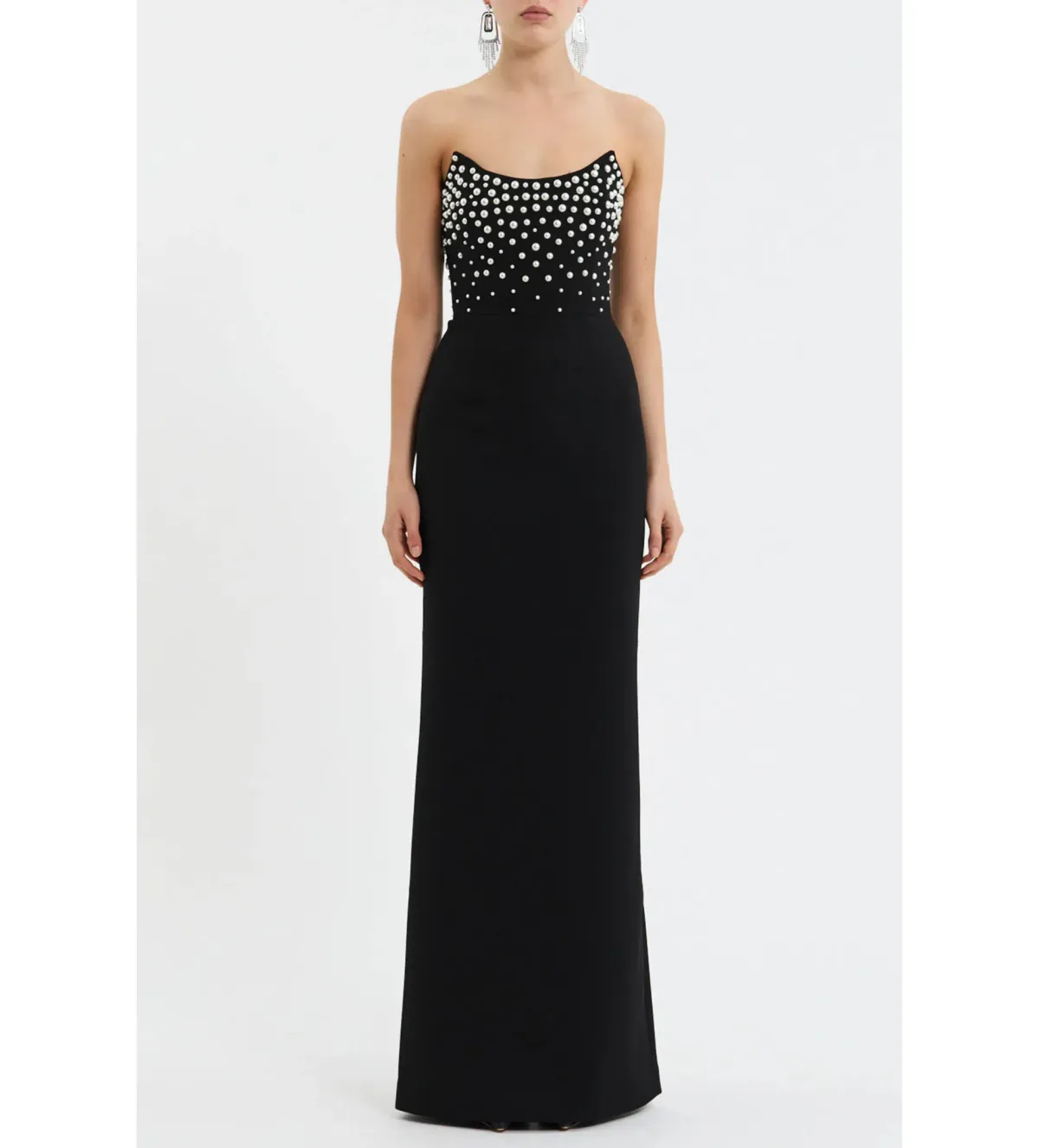 Rebecca Vallance Lynette Gown Black Size 10 - Image 1