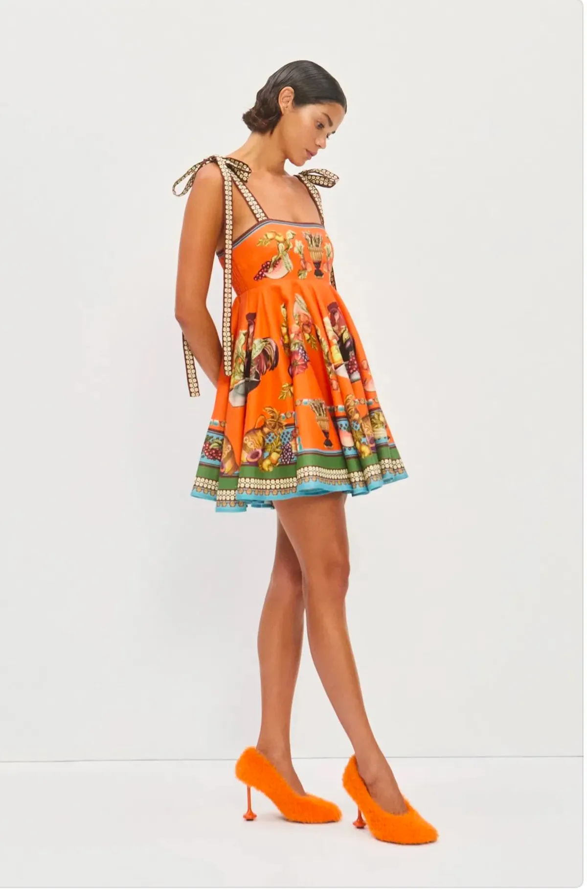 Alemais Rocco Mini Sundress Orange Size 10 - Image 2