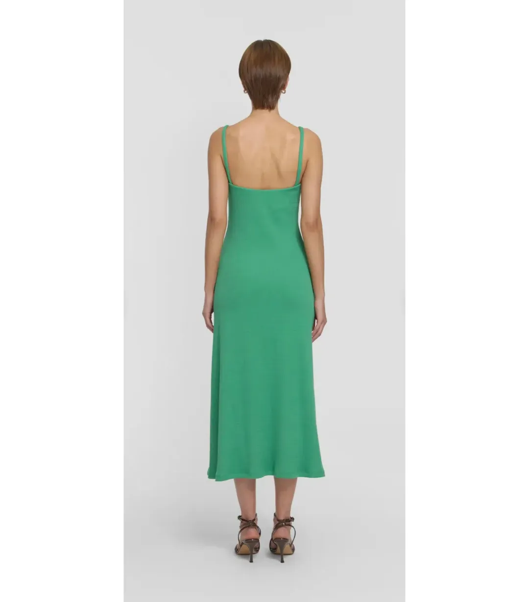 Viktoria & Woods Speakeasy Midi Dress in Galactic Green Size 2 / AU 10 for rent on The Volte - main image