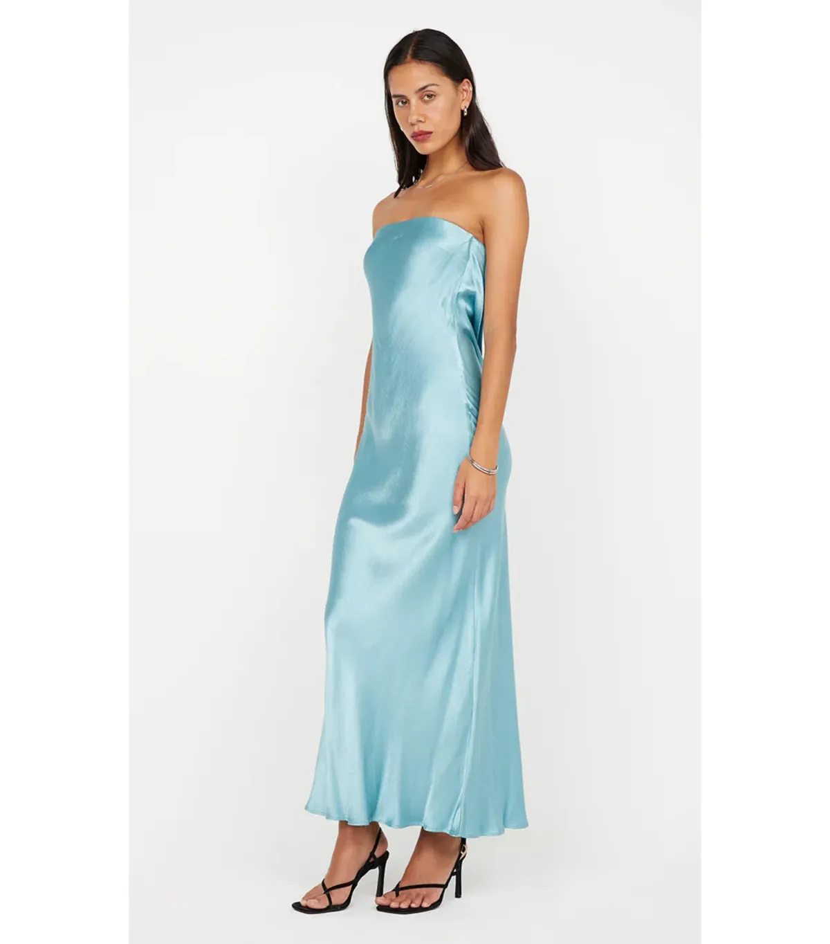 Bec & Bridge Moon Dance Strapless Maxi Dress Sea Spray Size AU 8  - Image 2