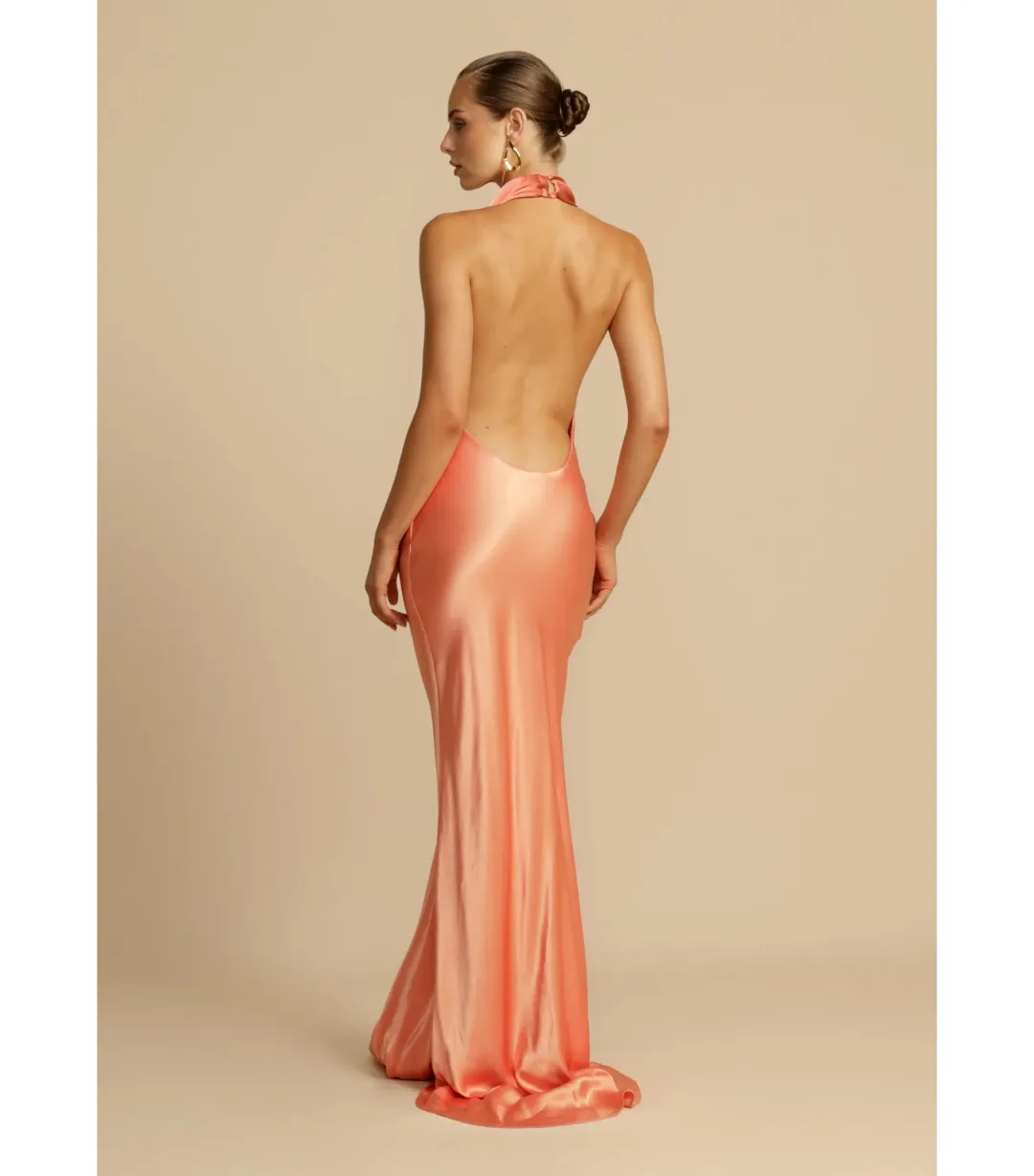 Arcina Ori Arcina Ori Gaia Maxi Dress Papaya Size S / AU 8 for rent on The Volte - main image