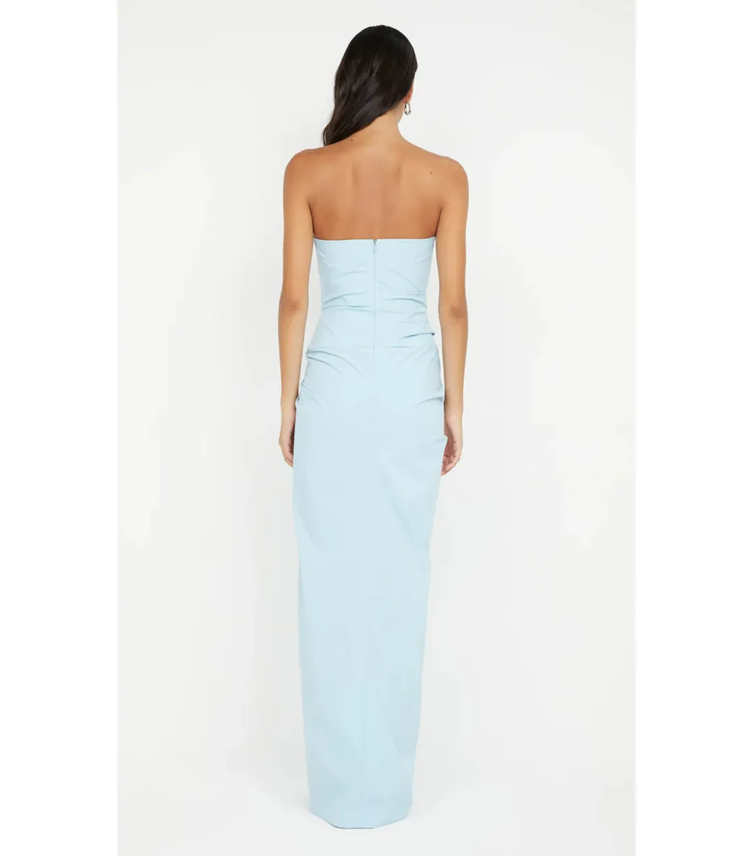Bec & Bridge Domenic Strapless Maxi Dress Sky Blue Size AU 14 for rent on The Volte - main image