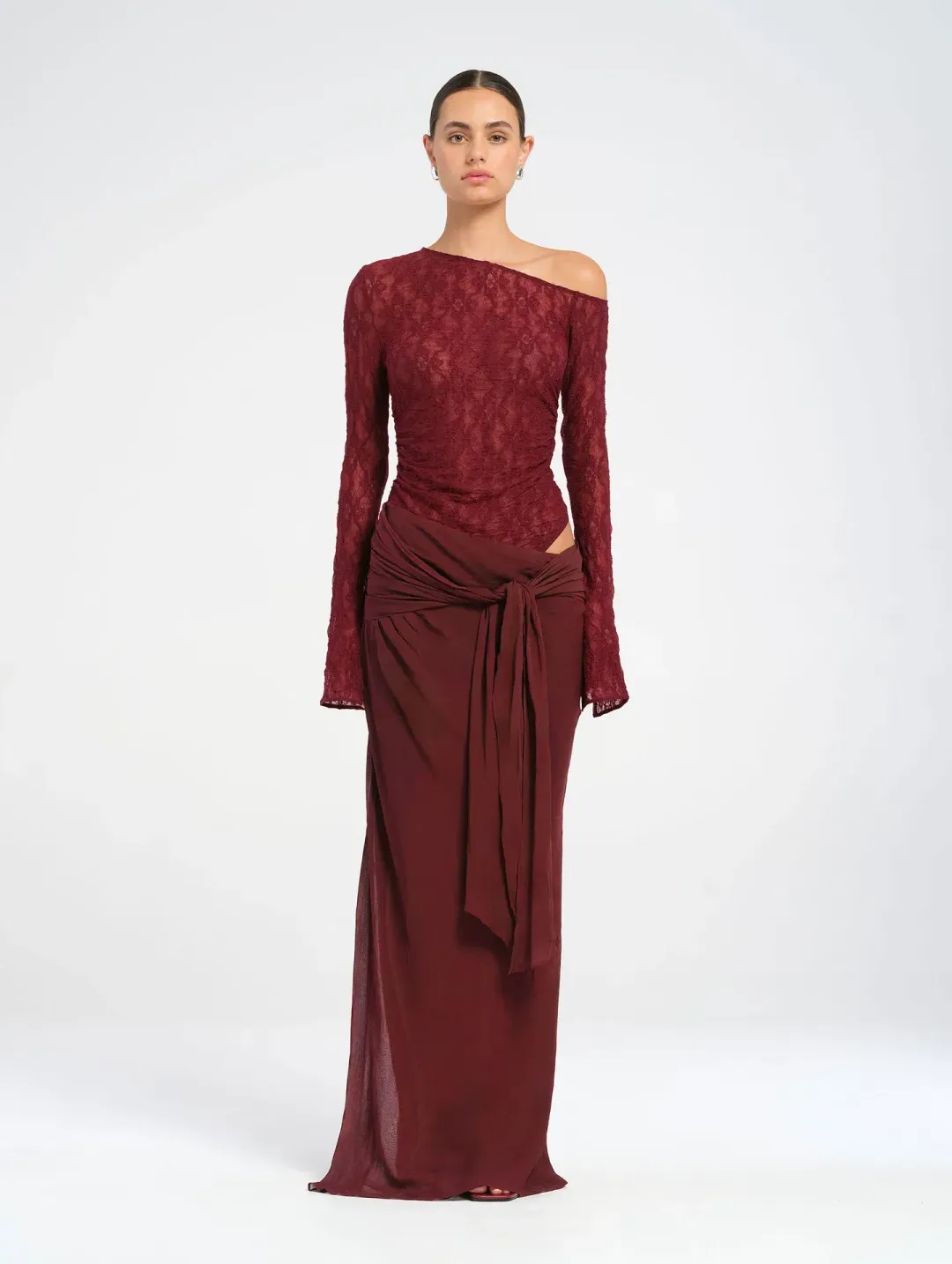 Benni Nova Maxi Dress Red Size AU 8  for rent on The Volte - main image