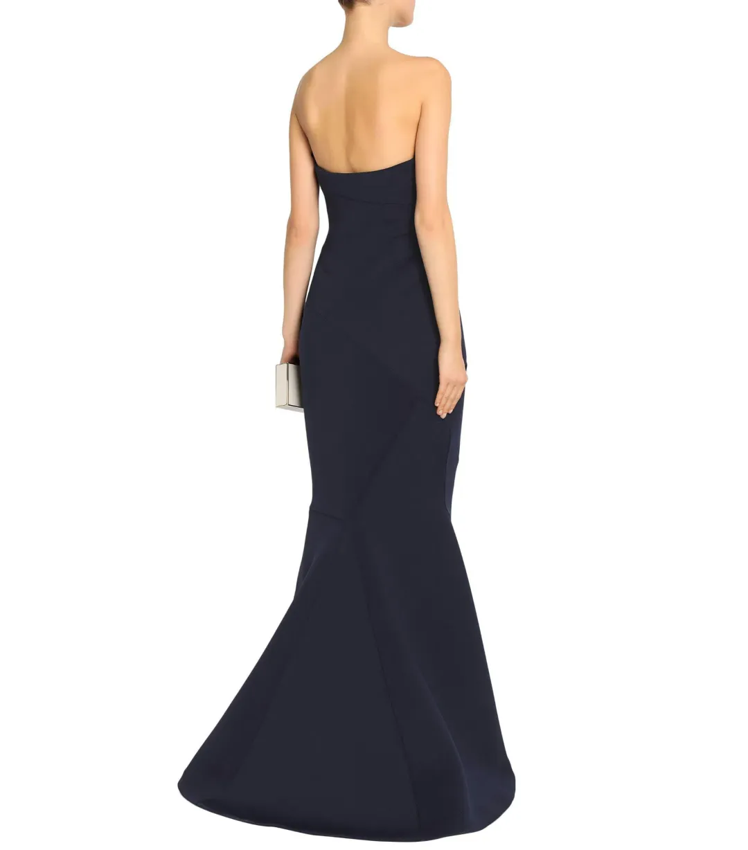 Rachel Gilbert Adelia Strapless Maxi Gown Navy Size 6  for rent on The Volte - main image