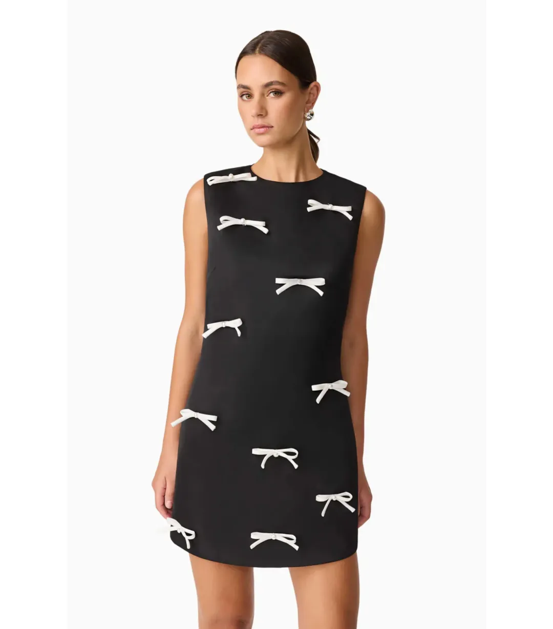 Elliatt Ursula Mini Dress Black Size AU 10  for rent on The Volte - main image