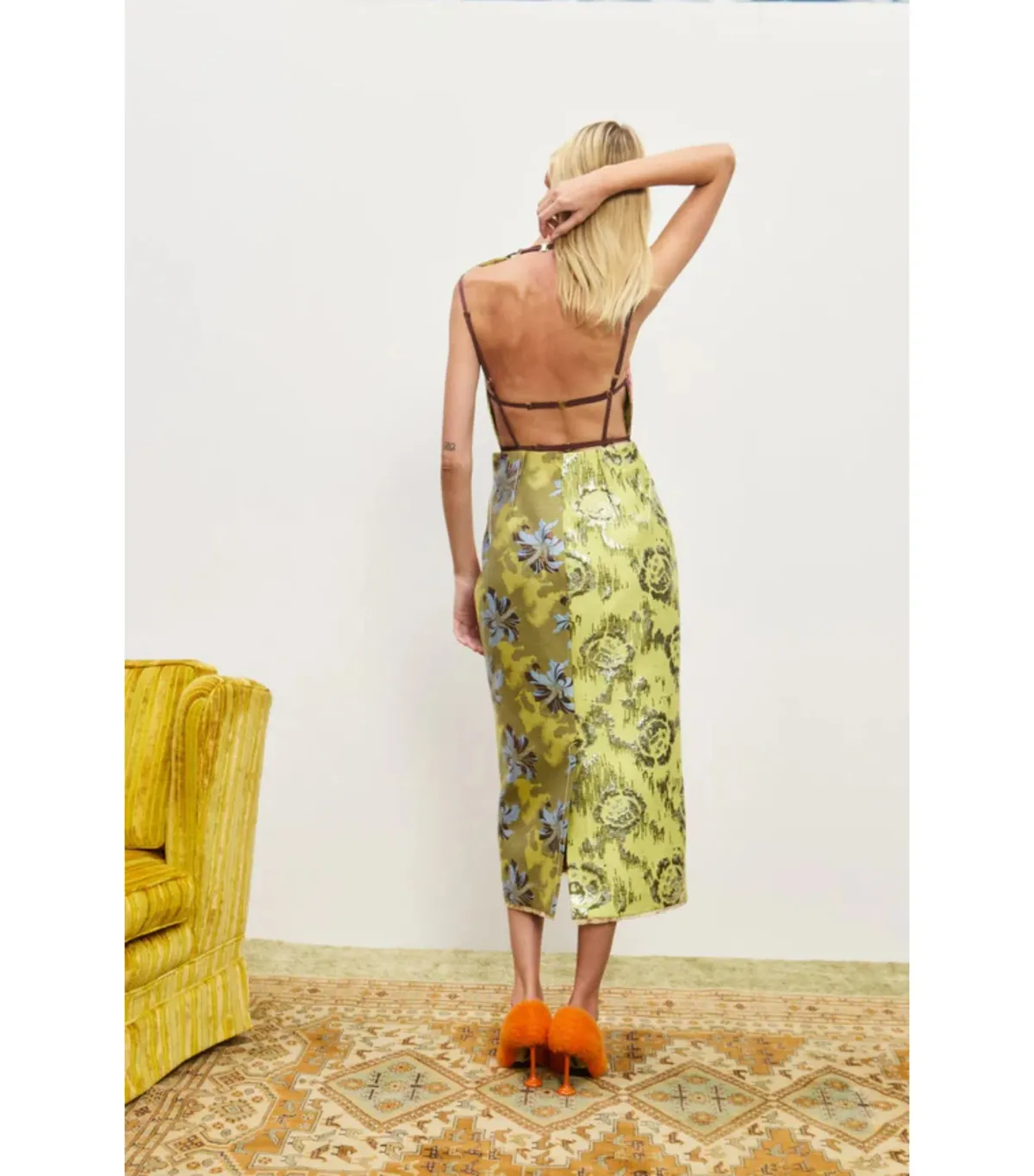 Alémais Adriana Jacquard Midi Gown Multi Size AU 8 - Image 3