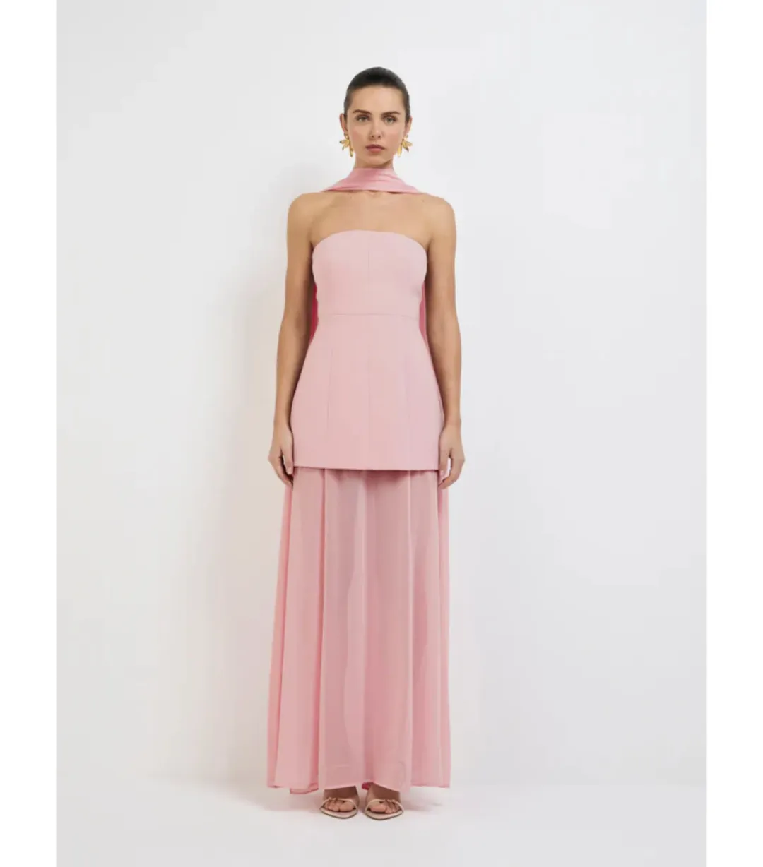 Sheike Marissa Maxi Dress Pink Size AU 16 for rent on The Volte - main image