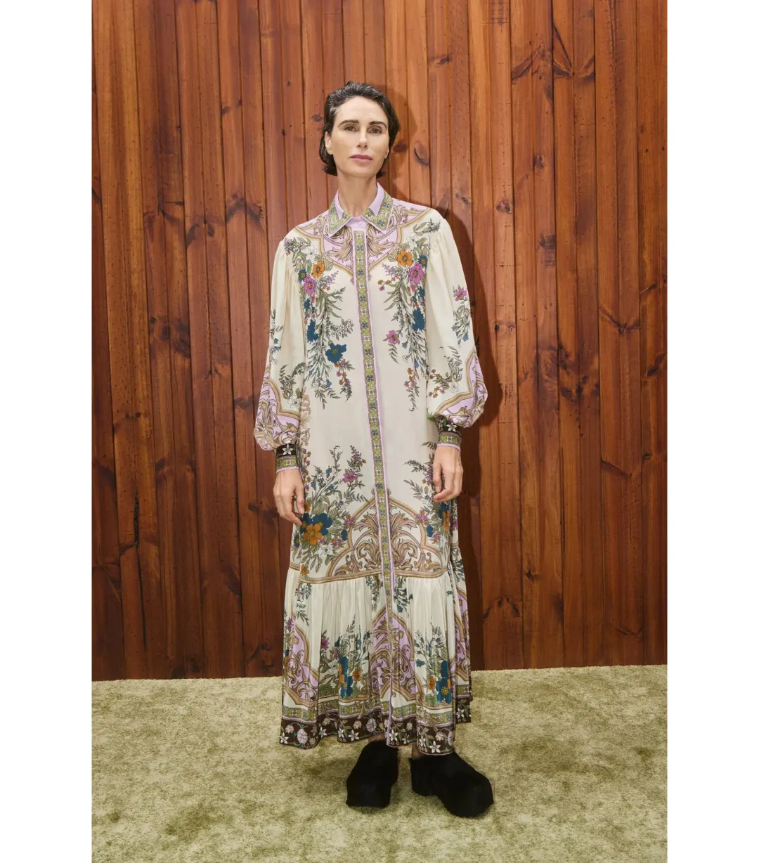 Alémais Antoinette Maxi Shirtdress Print Size AU 12 for rent on The Volte - main image