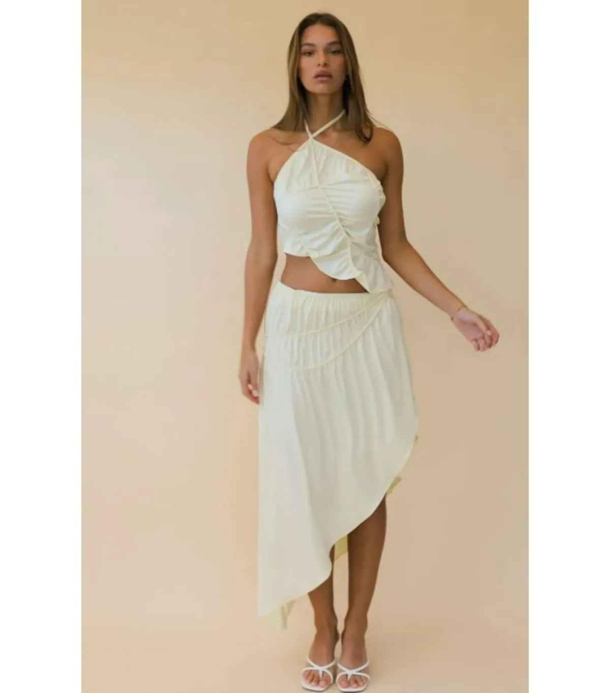 Koster Kulture Fleur top and Skirt Set Yellow Size XS / AU 6 - Image 1