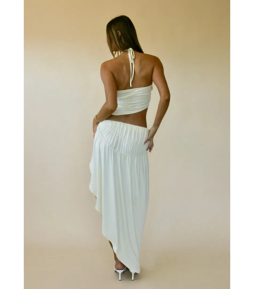 Koster Kulture Fleur Top and Skirt Set Yellow Size S / AU 8 for rent on The Volte - main image