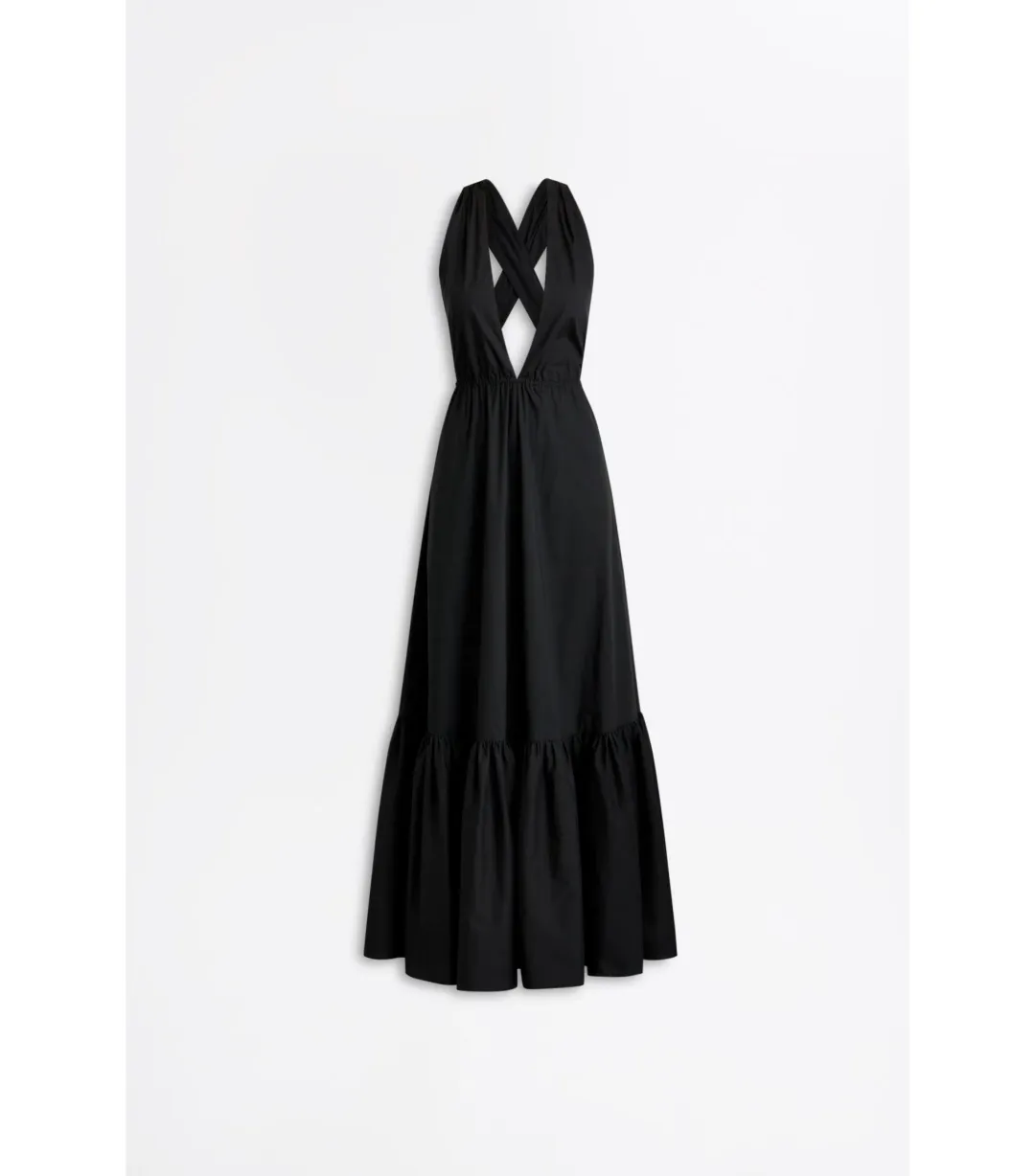Scanlan Theodore Parachute Maxi Dress Black Size AU 6 for rent on The Volte - main image