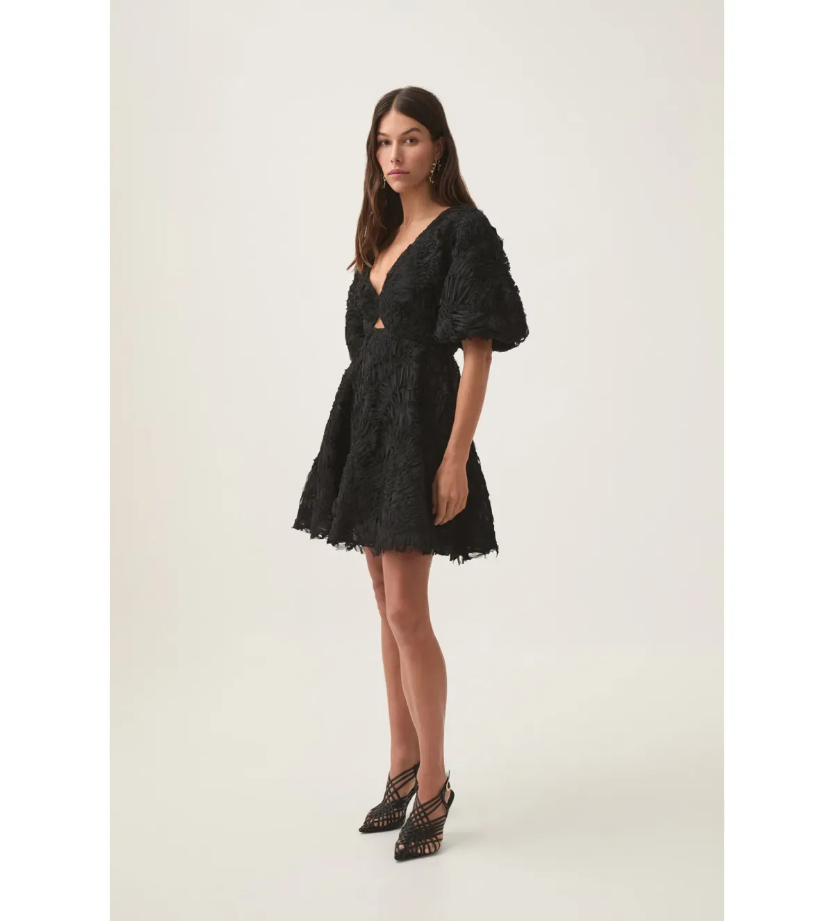 Aje Florential Mini Swing Dress Black Size 14 - Image 1