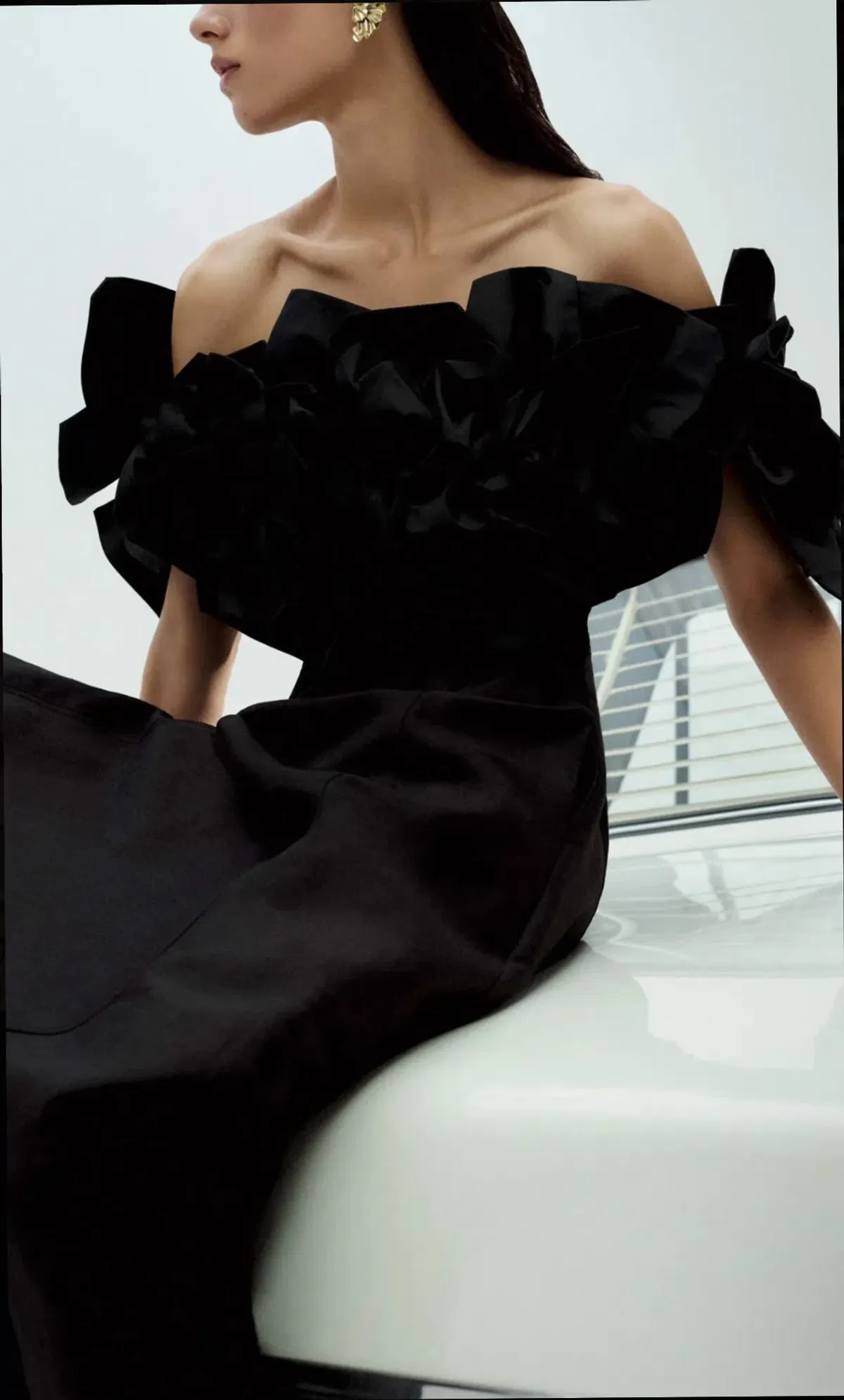 Aje Etta Midi Dress Black Size 14 - Image 3