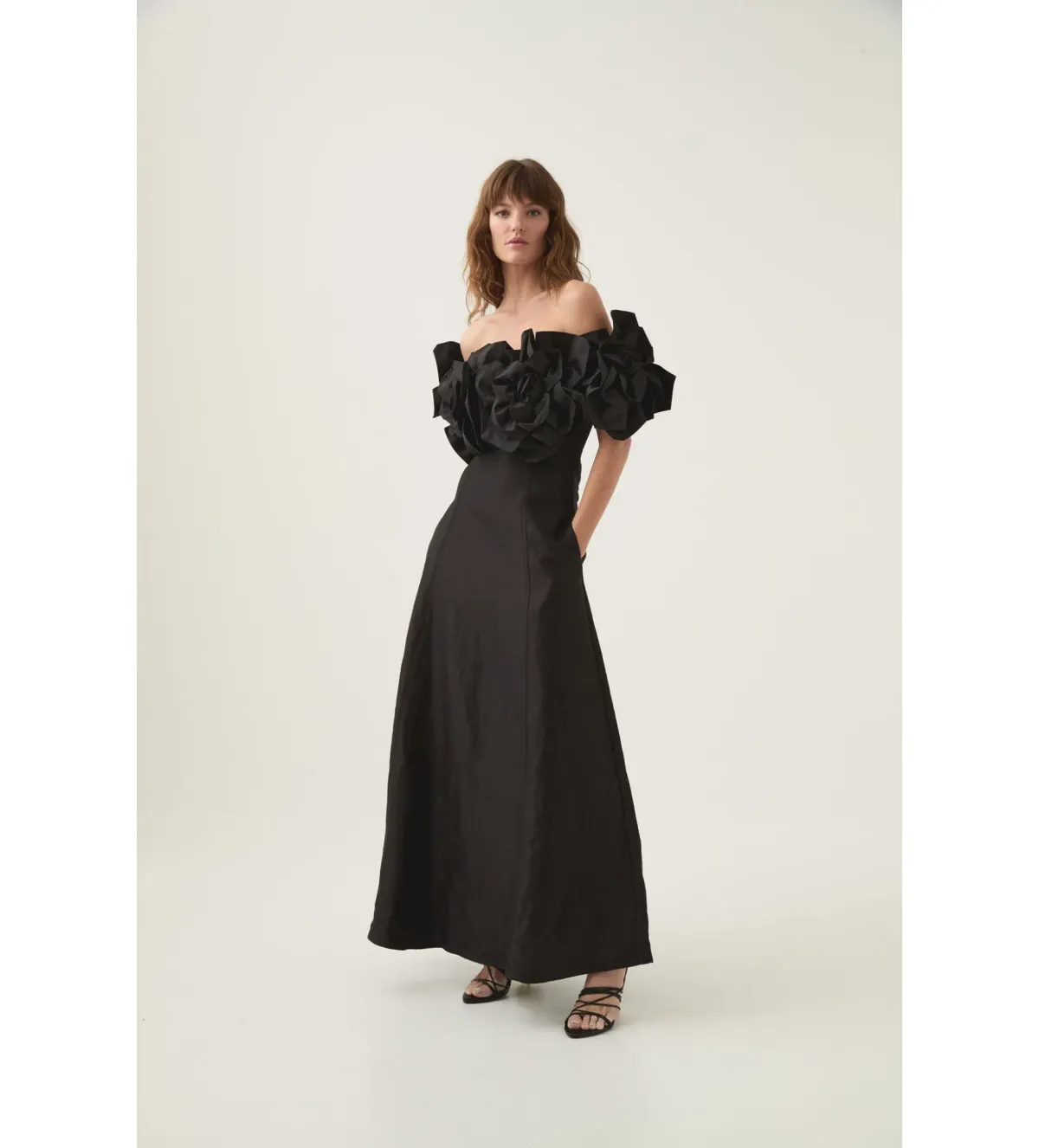 Aje Etta Midi Dress Black Size 14 - Image 1